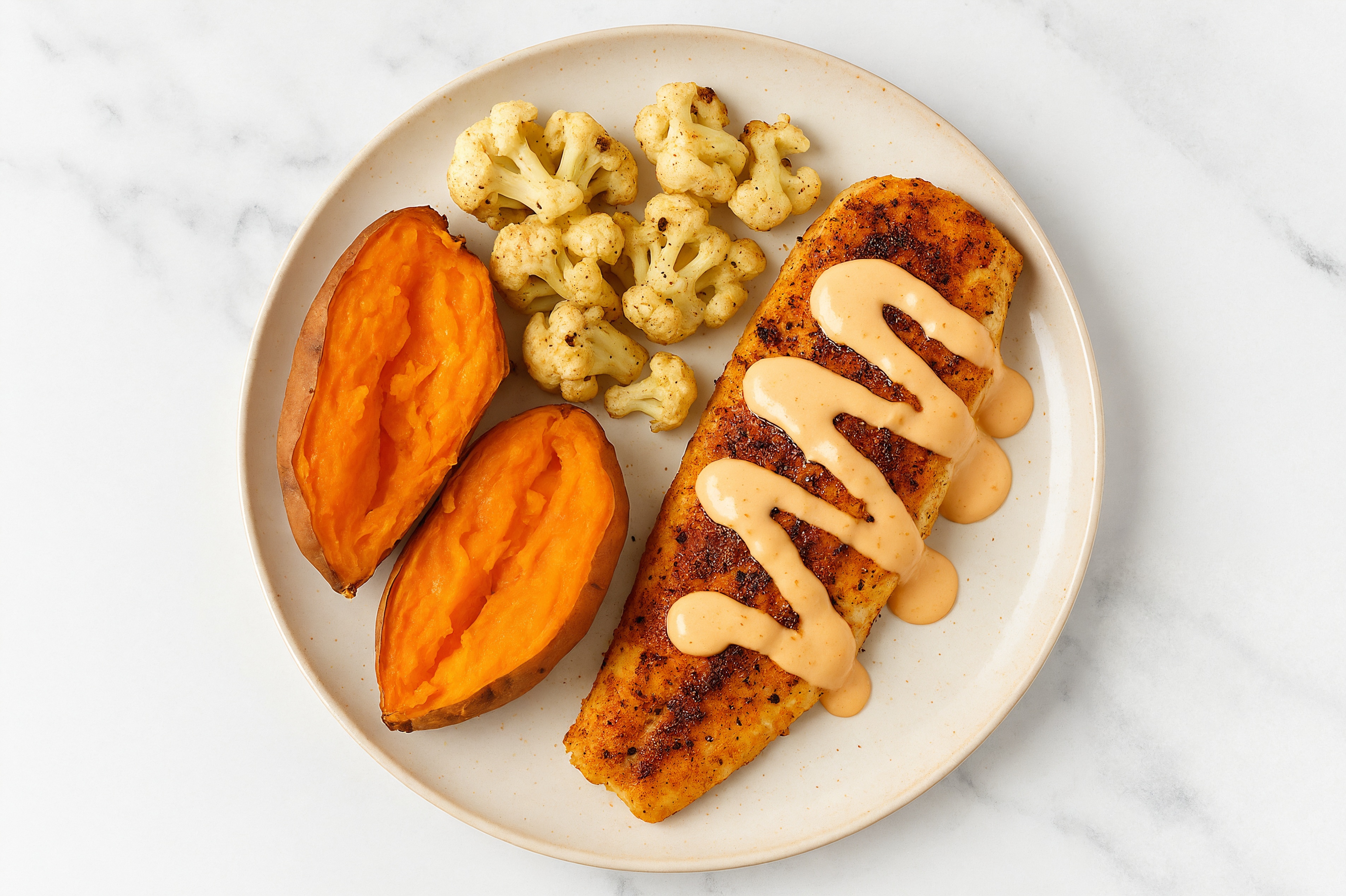 Blackened Wild Cod + Veggies