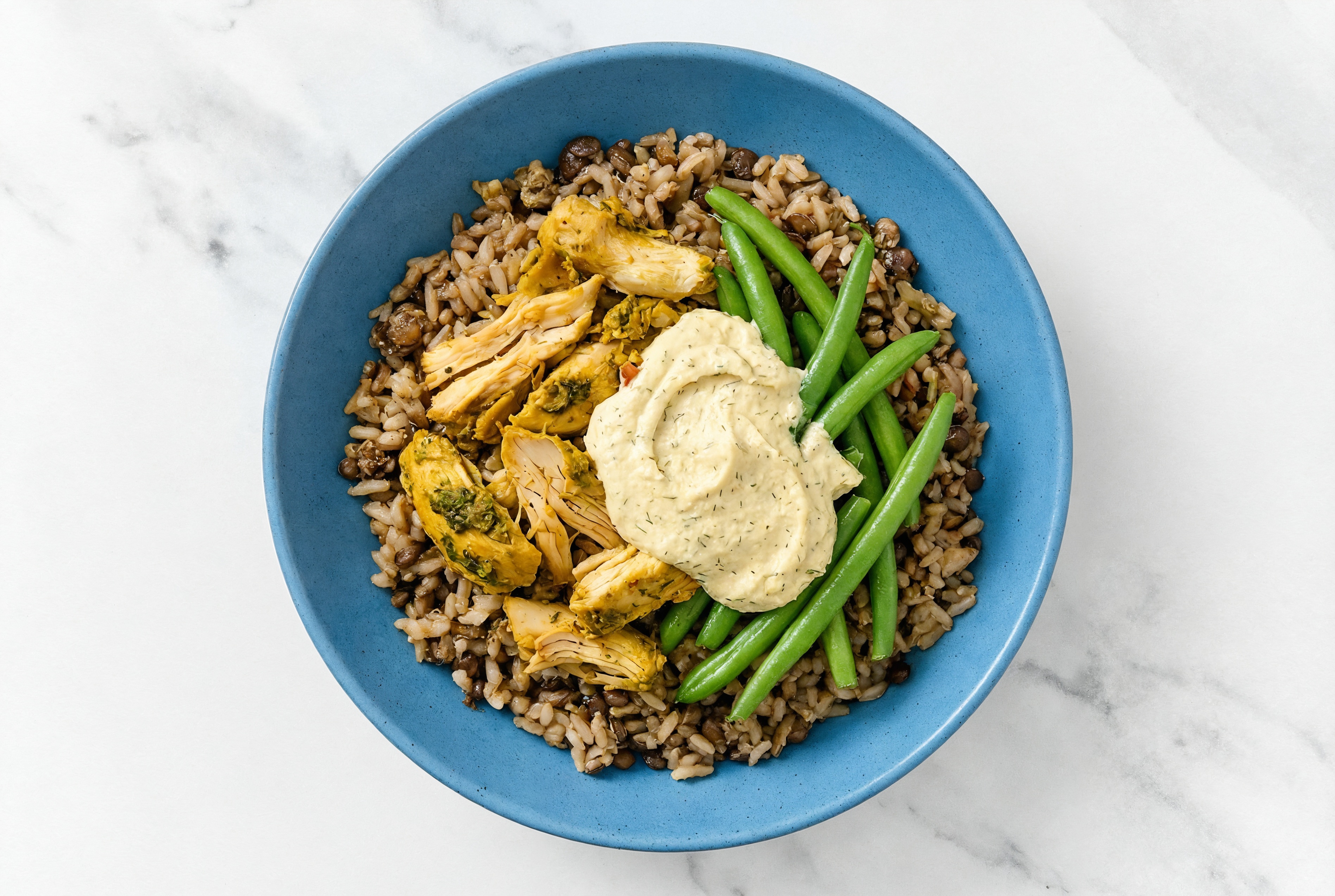 Chickpea Chicken Shawarma Lentil Power Bowl