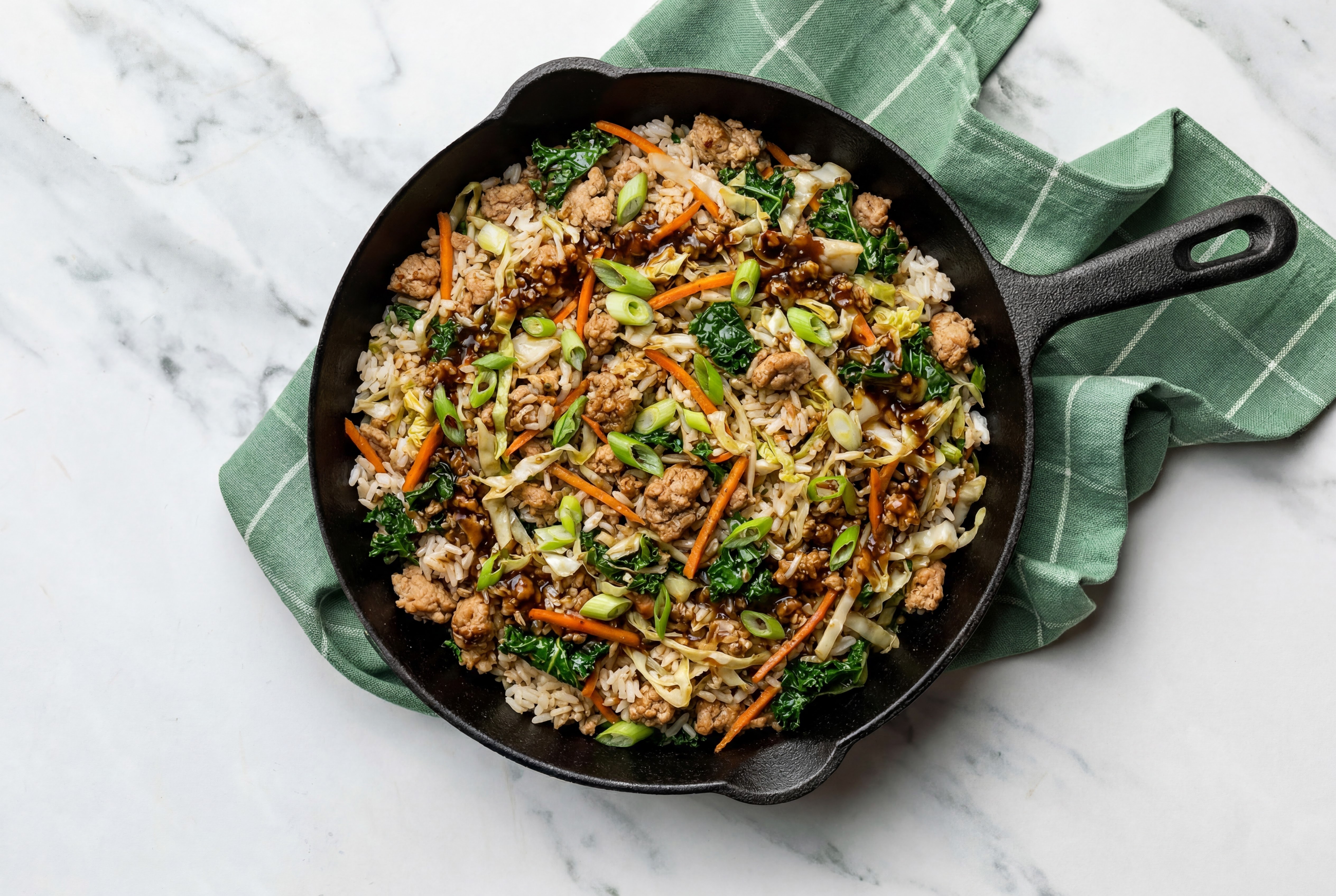 Ground Turkey Egg Roll in Bowl