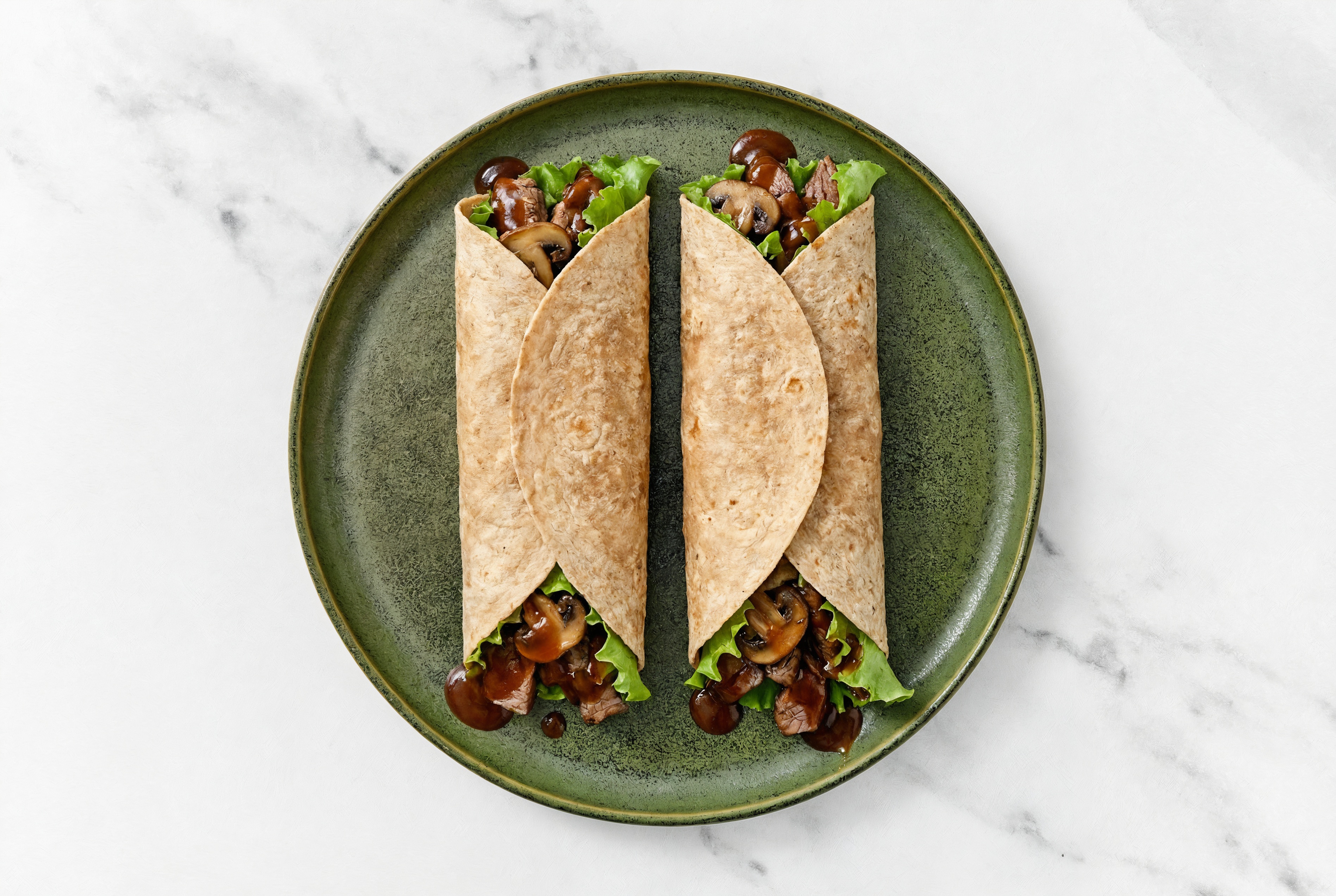 BBQ Ground Wagyu Beef Wrap with Original BBQ Sauce