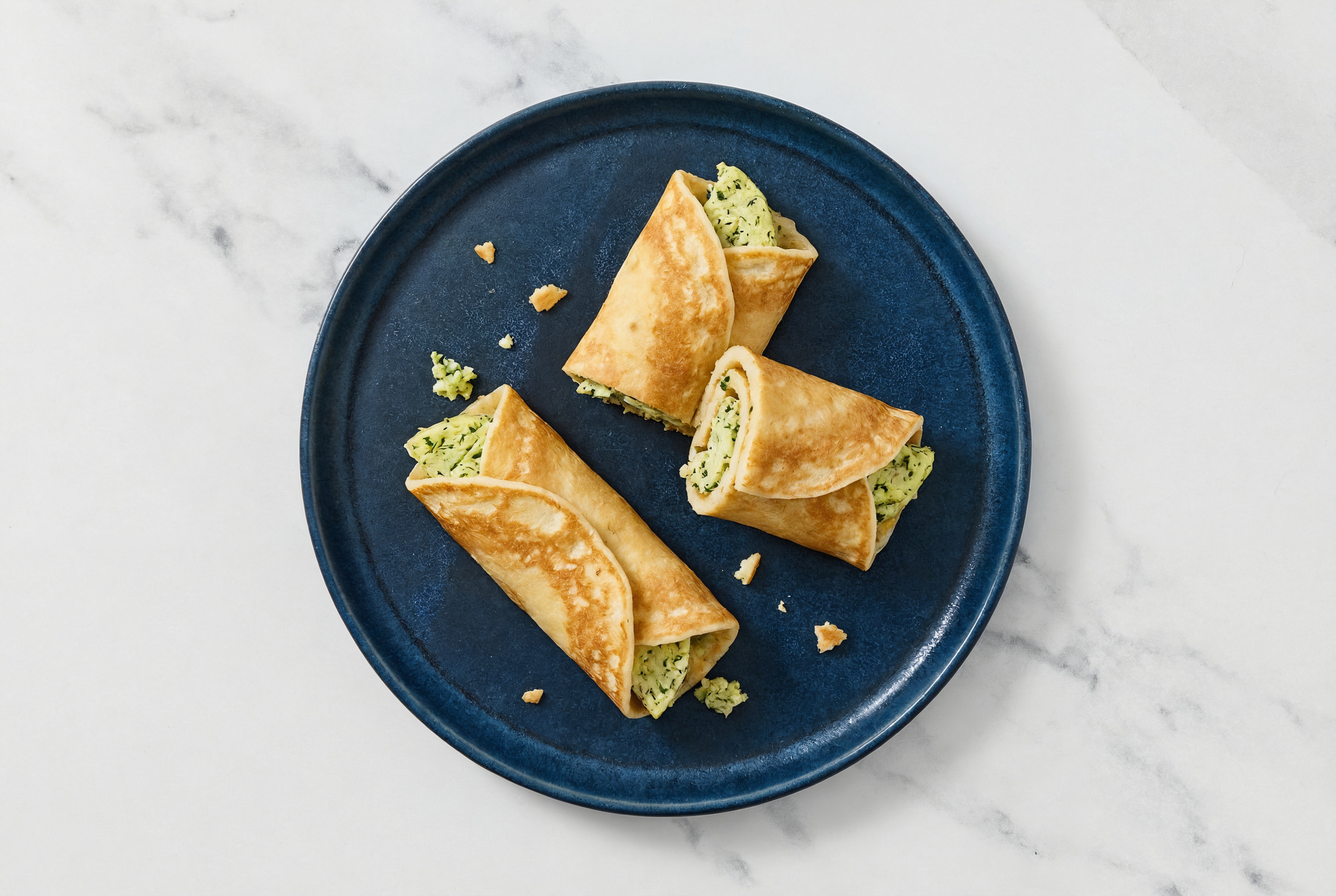 Quickest Spinach Bell Pepper Egg Brunch Wrap
