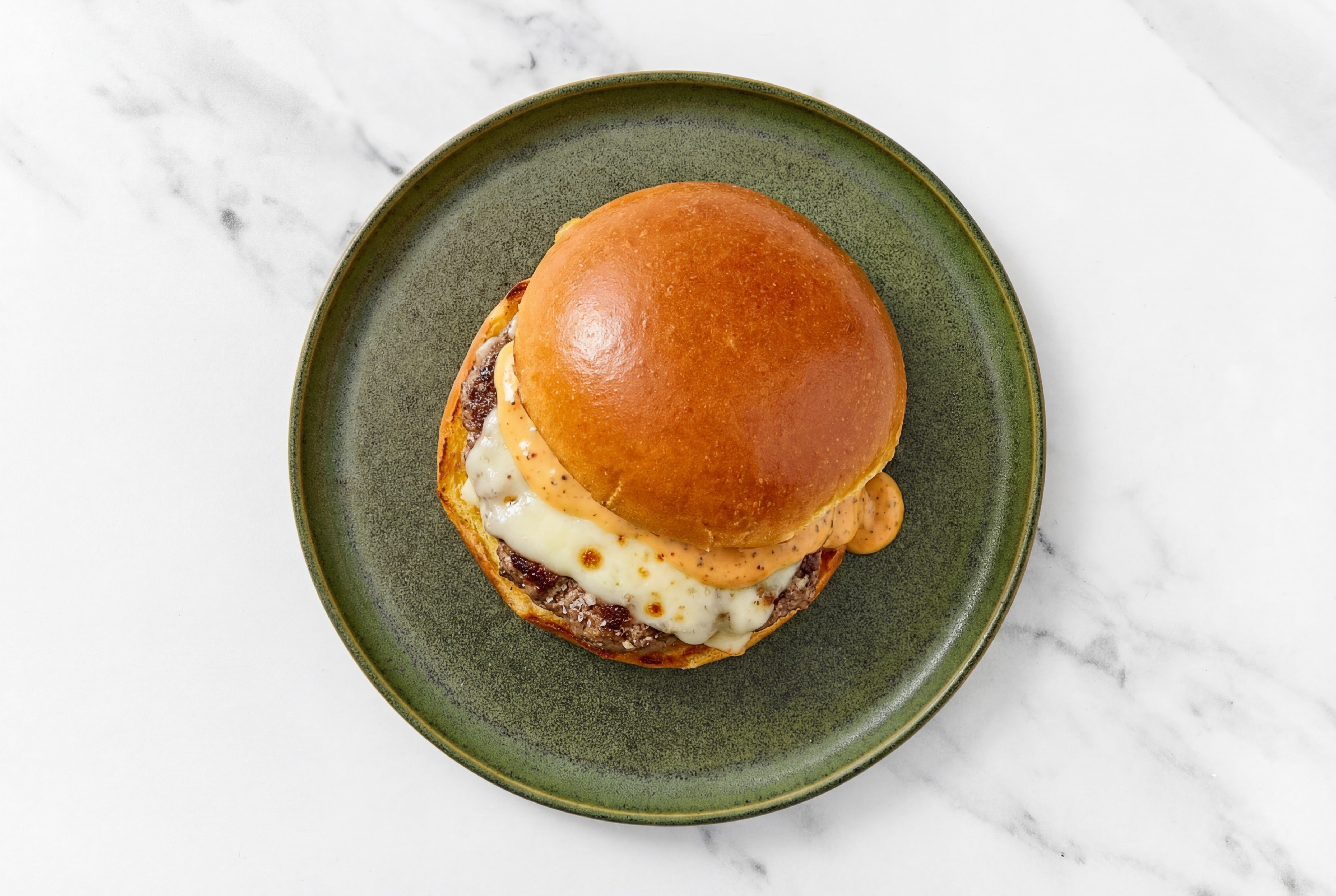 Beef Burger on Brioche with Smoky BBQ & Mozzarella