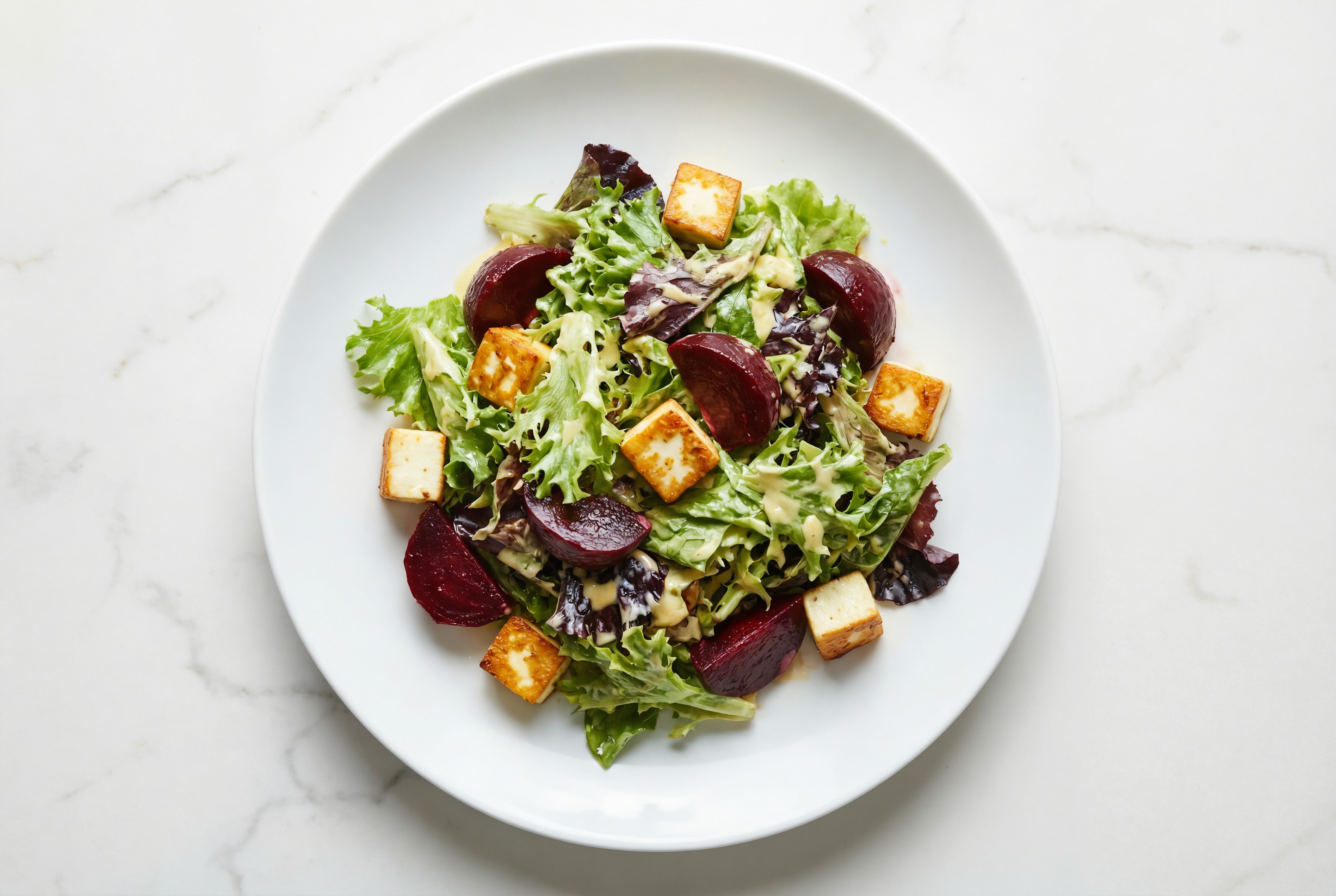 Herby Beet Salad with Soft & Creamy Paneer