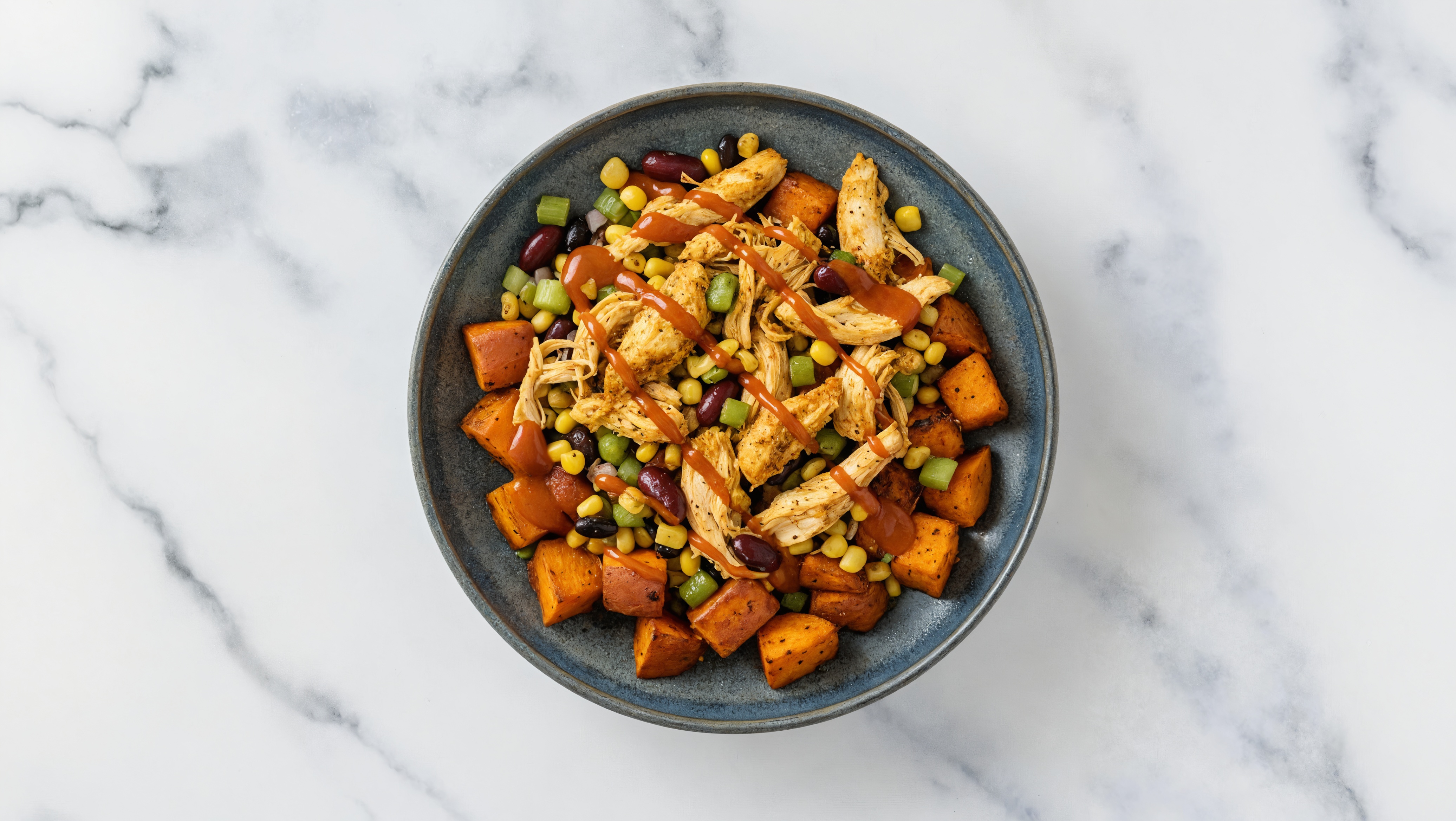 Spicy Shawarma Loaded Sweet Potatoes
