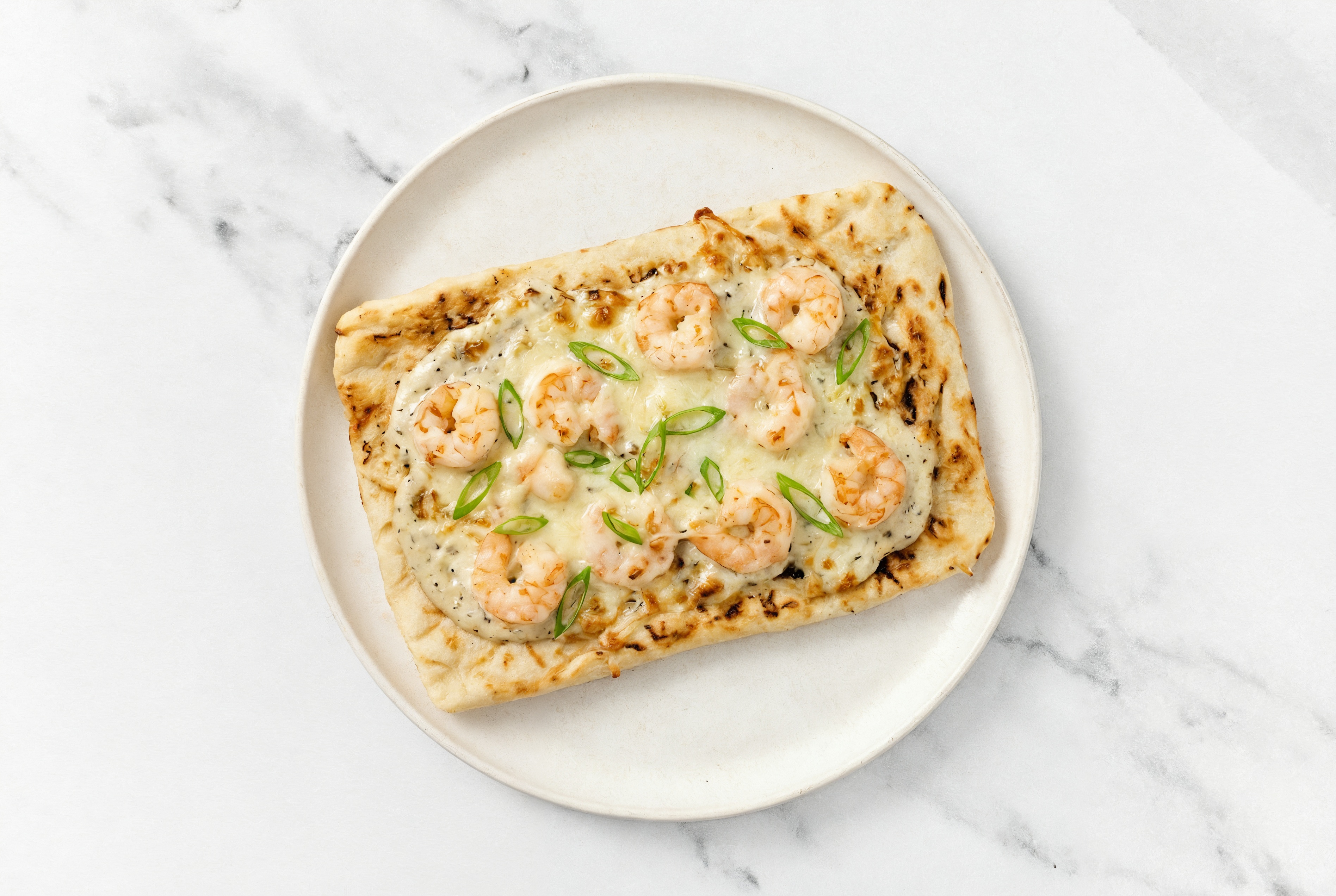 Truffle Shrimp Pizza with Scallions