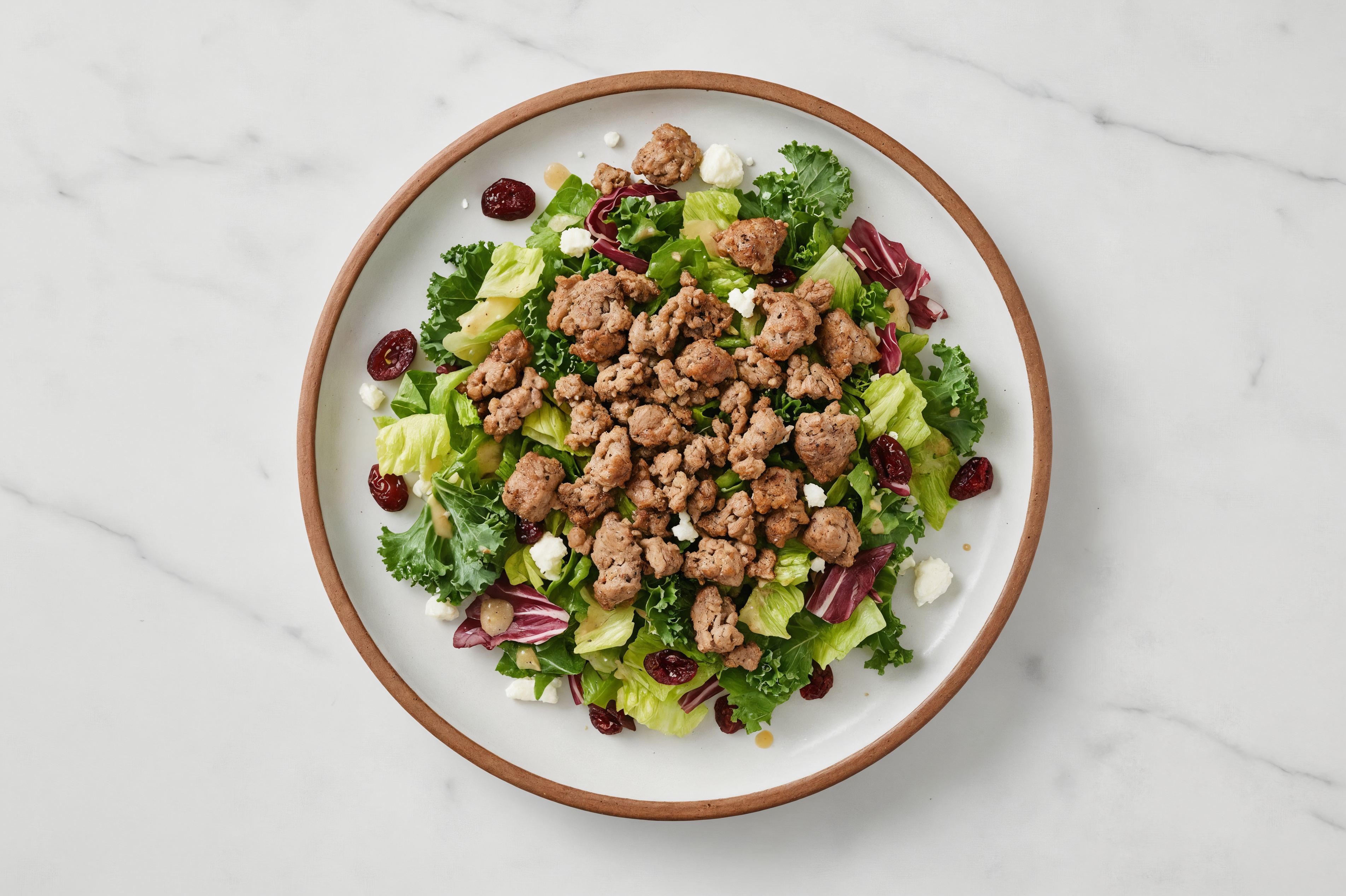 Ground Lamb Citrus Chopped Salad