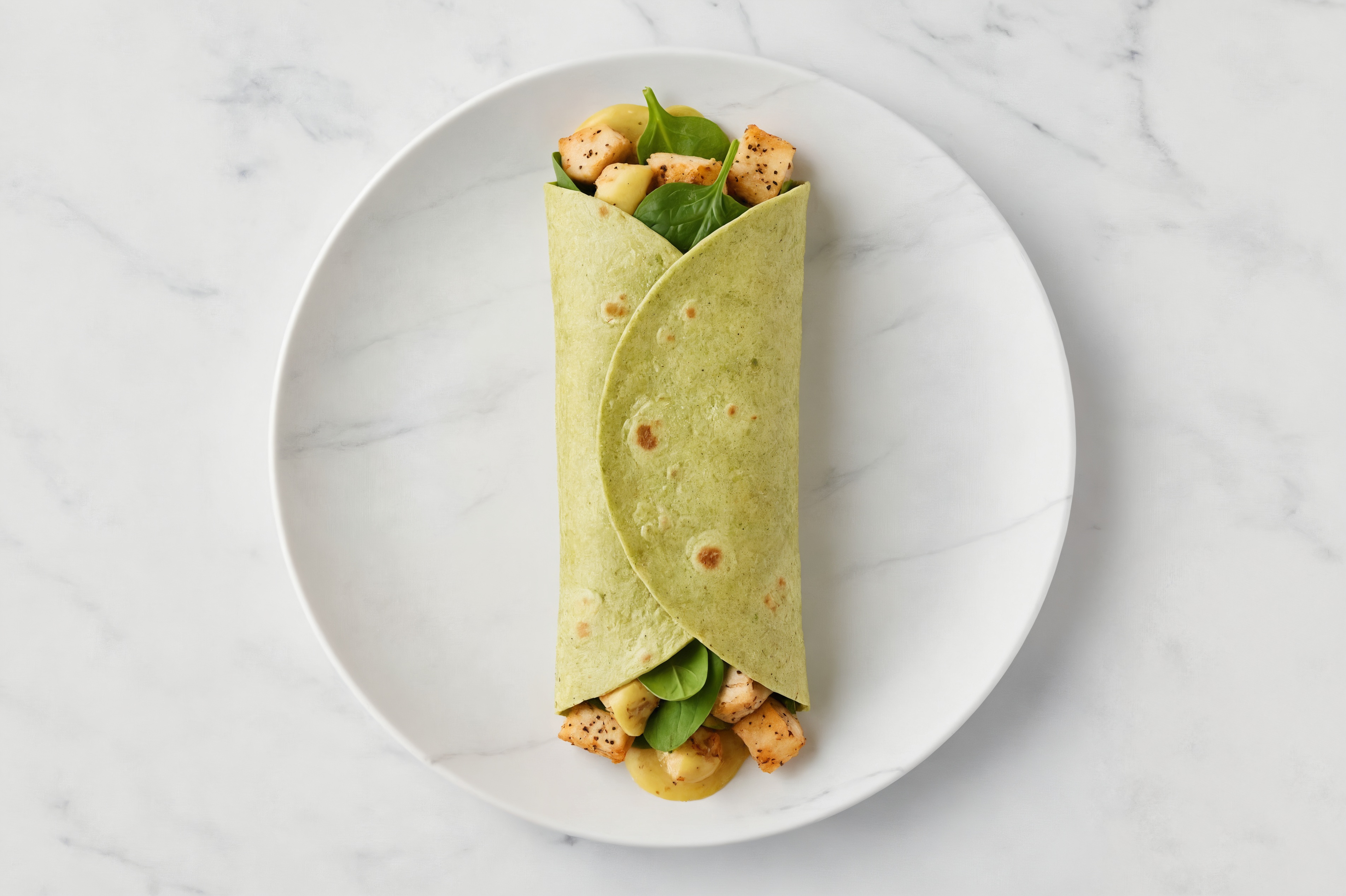 Spinach Turkey Tenderloin Wrap with Honey Mustard