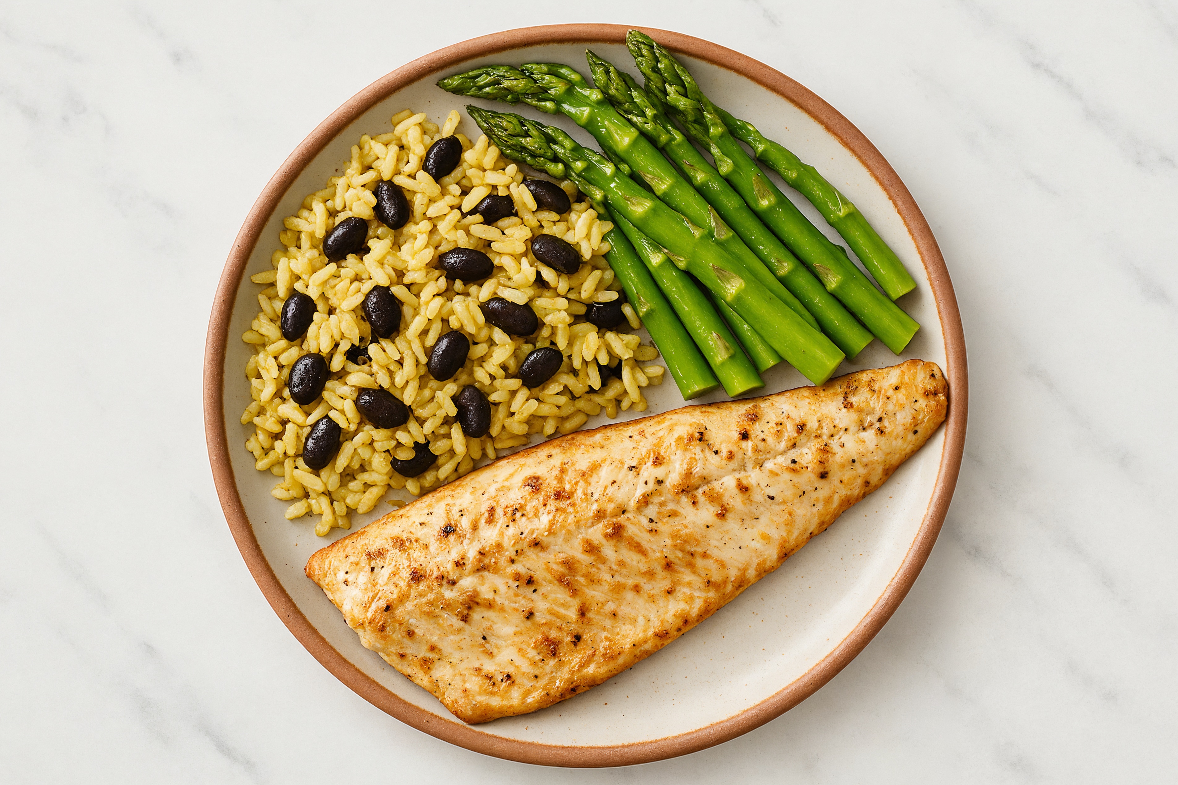Hearty Easy-Cleanup Slow Churned Herb Pasture Butter Trout + Asparagus