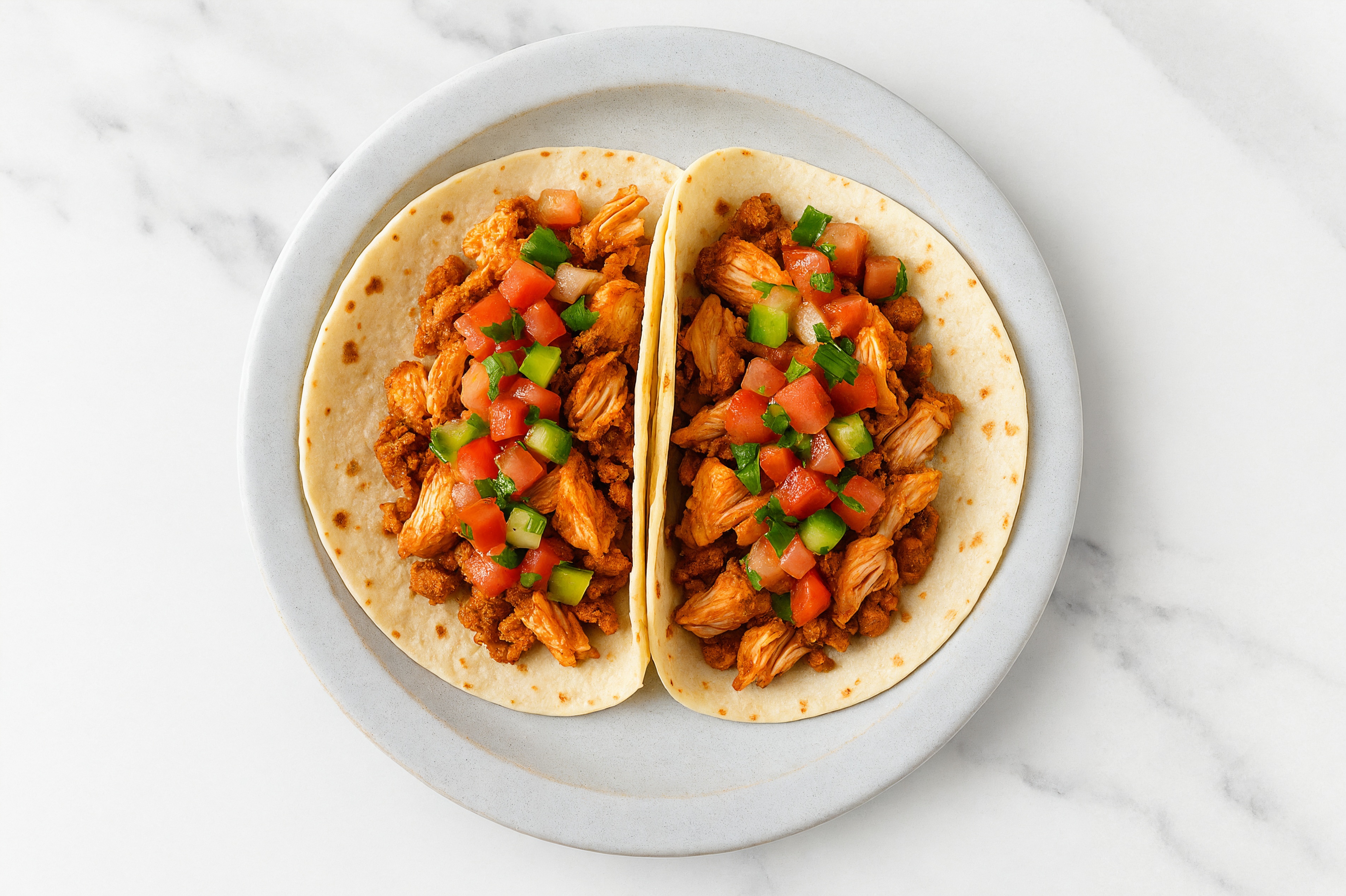 Herby Salmon Tacos with Salsa