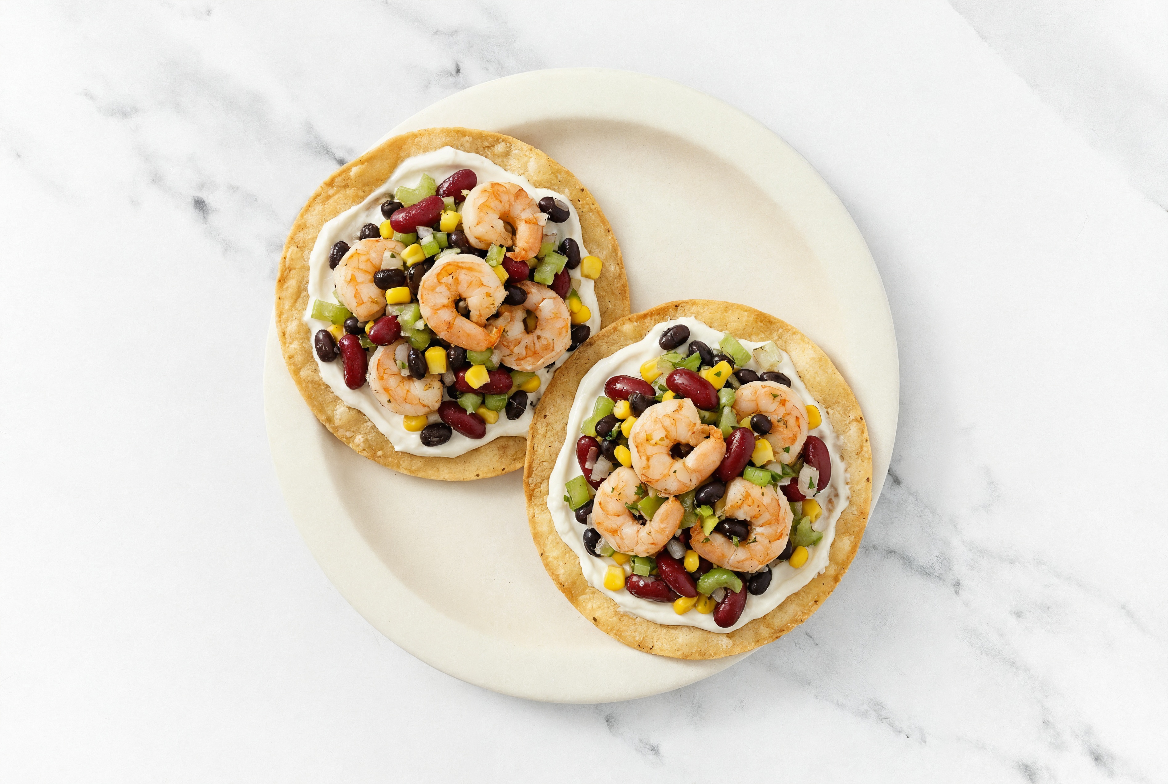 Savory Classic Crema Gulf Shrimp Tostada