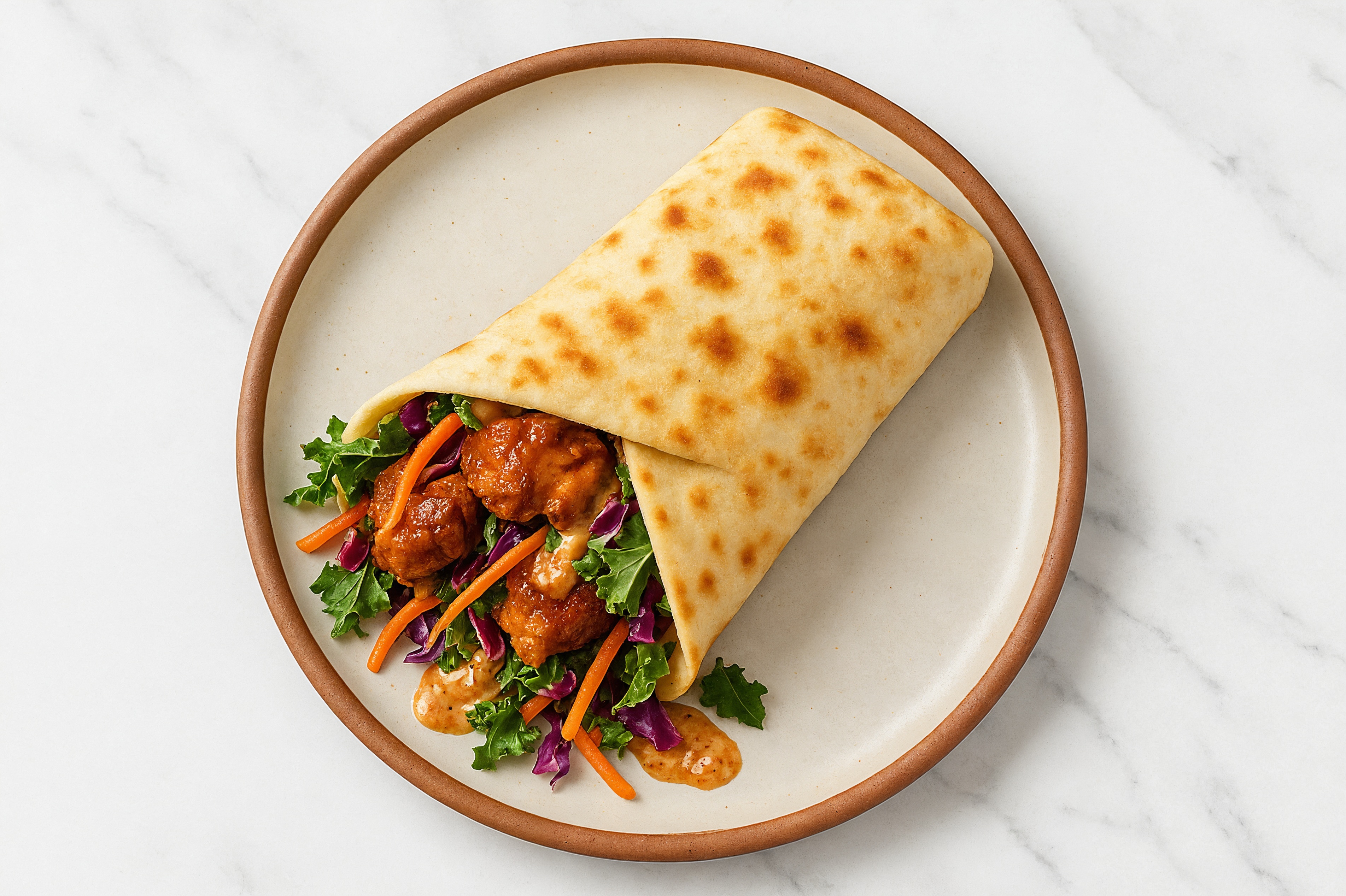 Creamy BBQ Chicken Tandoori Wrap