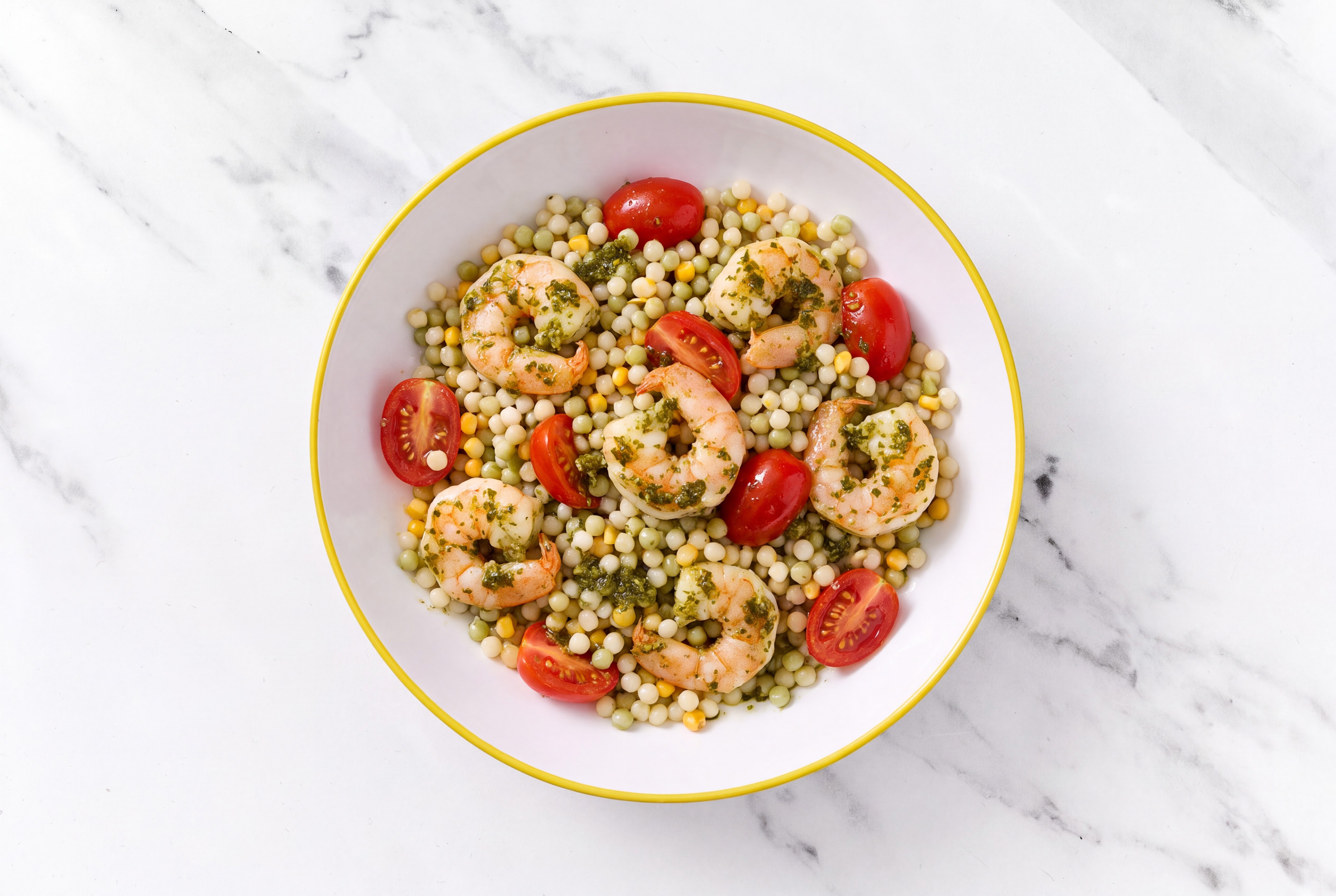 Herby Jewel of the Ocean Couscous with Gulf Shrimp