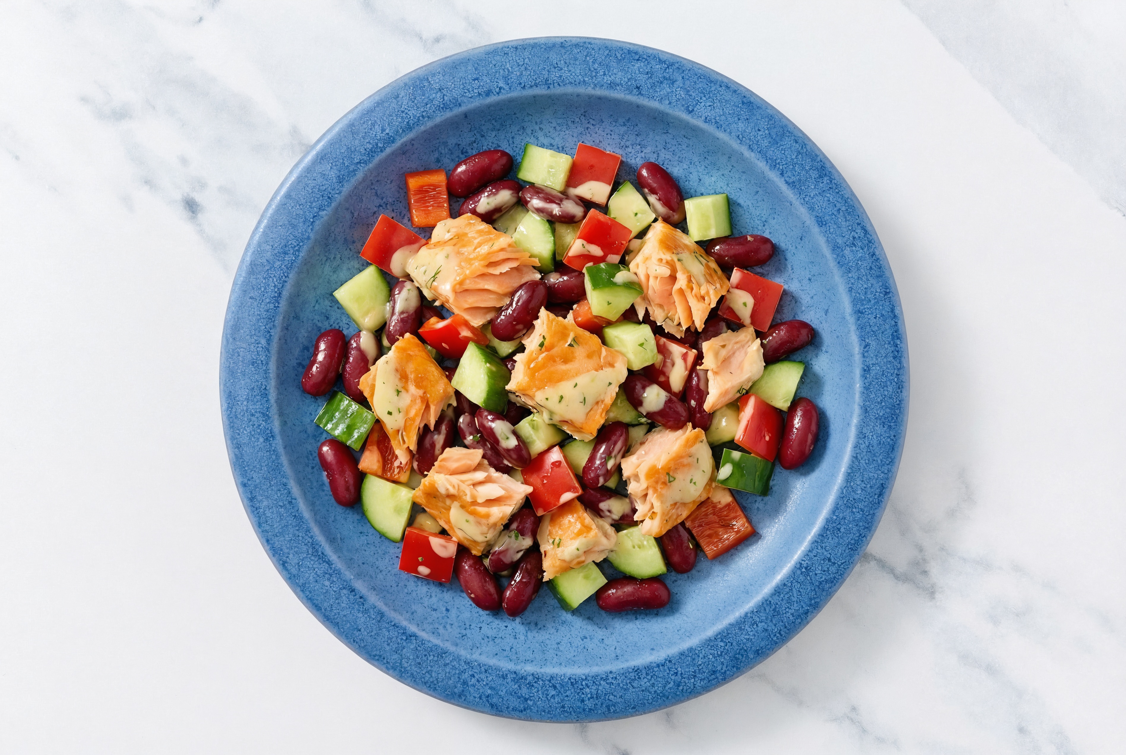 Salmon + Kidney Beans Salad