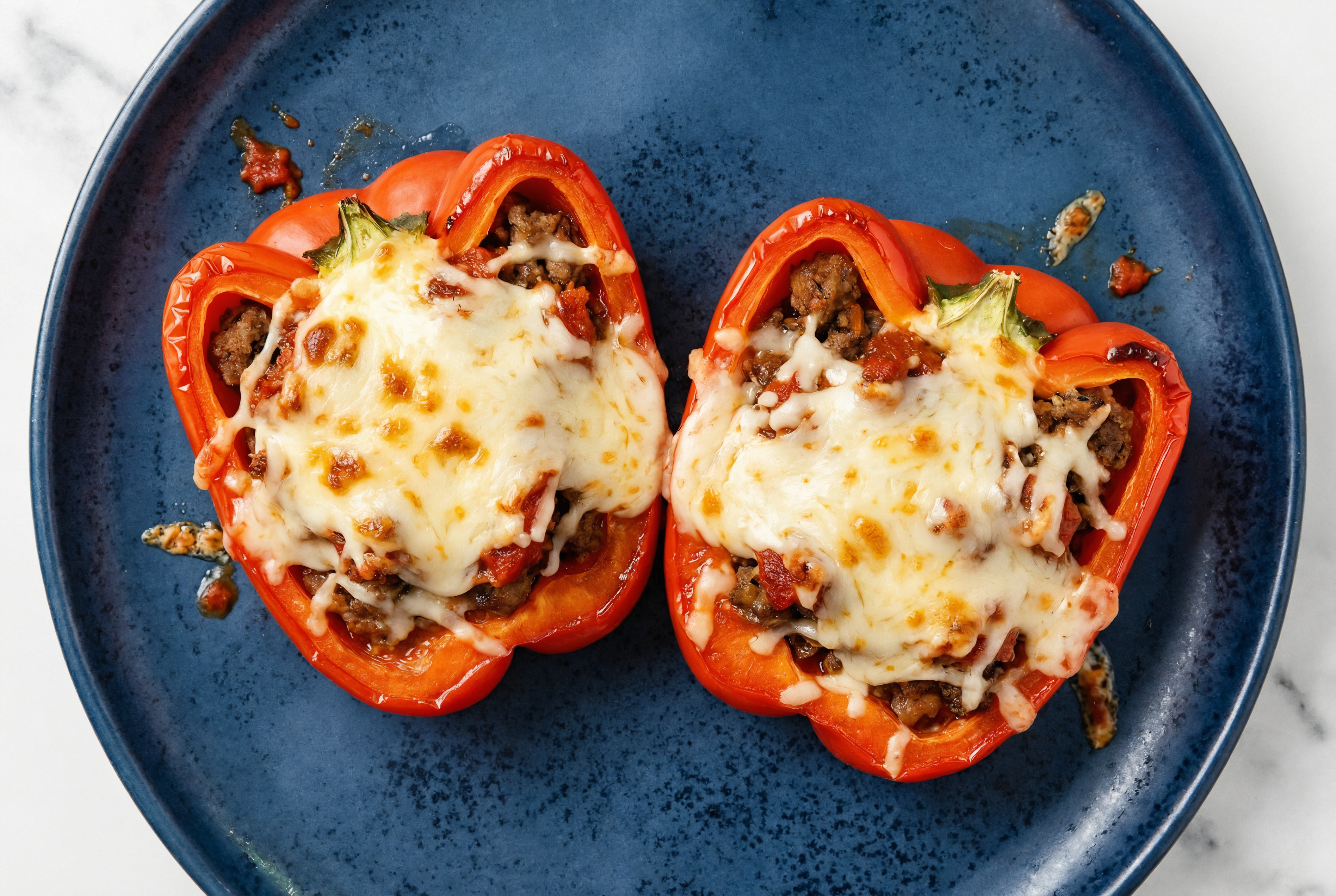 Classic Italian Stuffed Organic Peppers with Beyond Beef