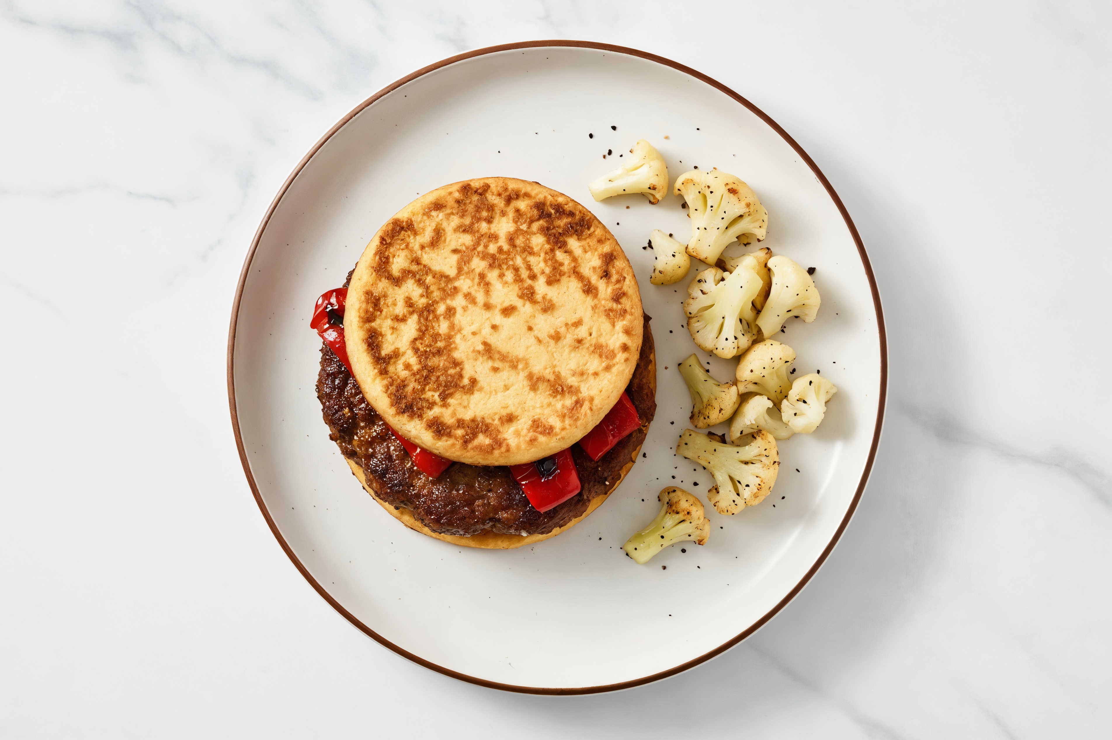 Low-Carb Beyond Burger + Cauliflower