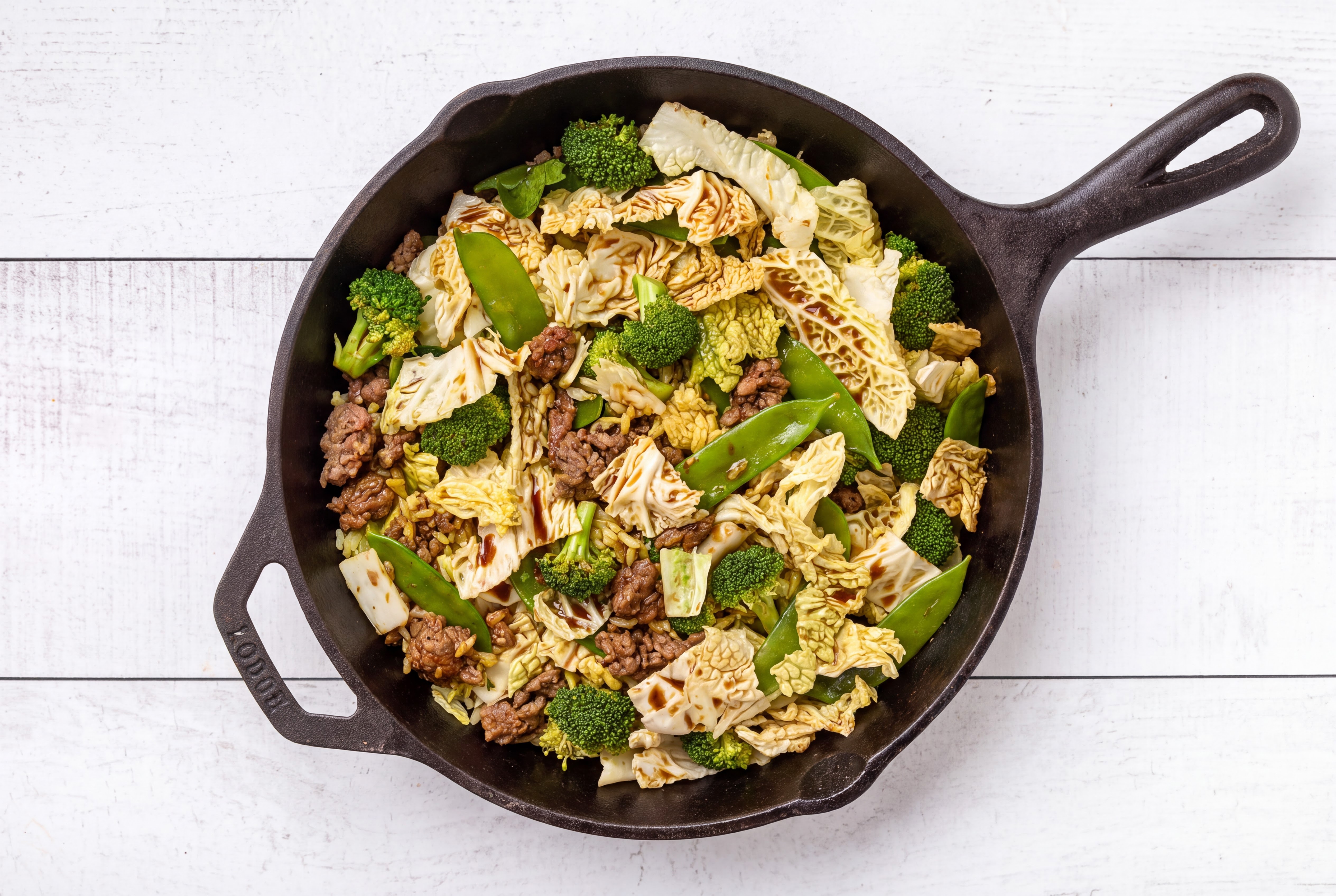 Japanese Bbq Bok Choy + Ground 93/7 Lean Beef Stir-Fry