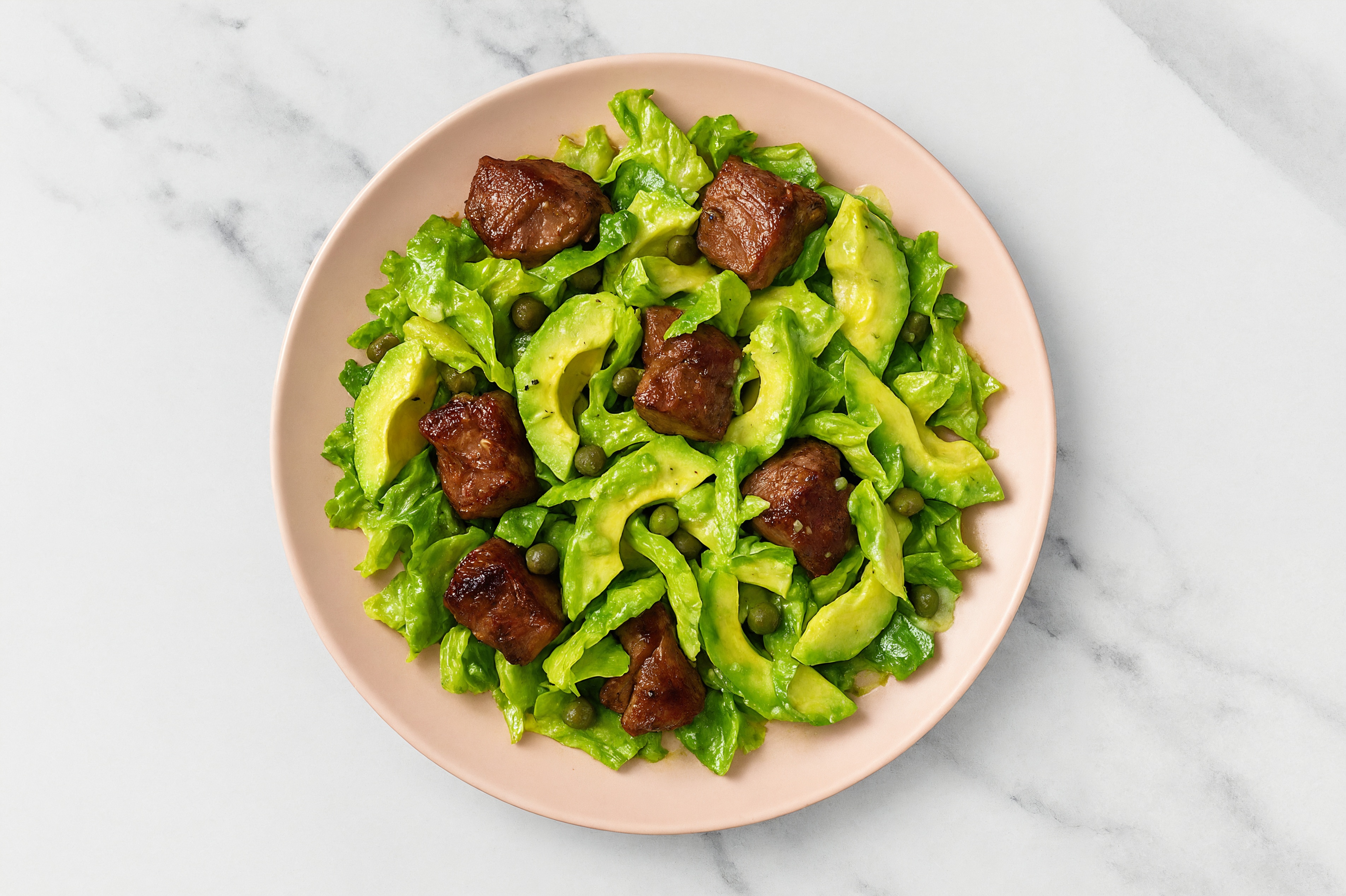 Tahini Lamb + Avocado Salad