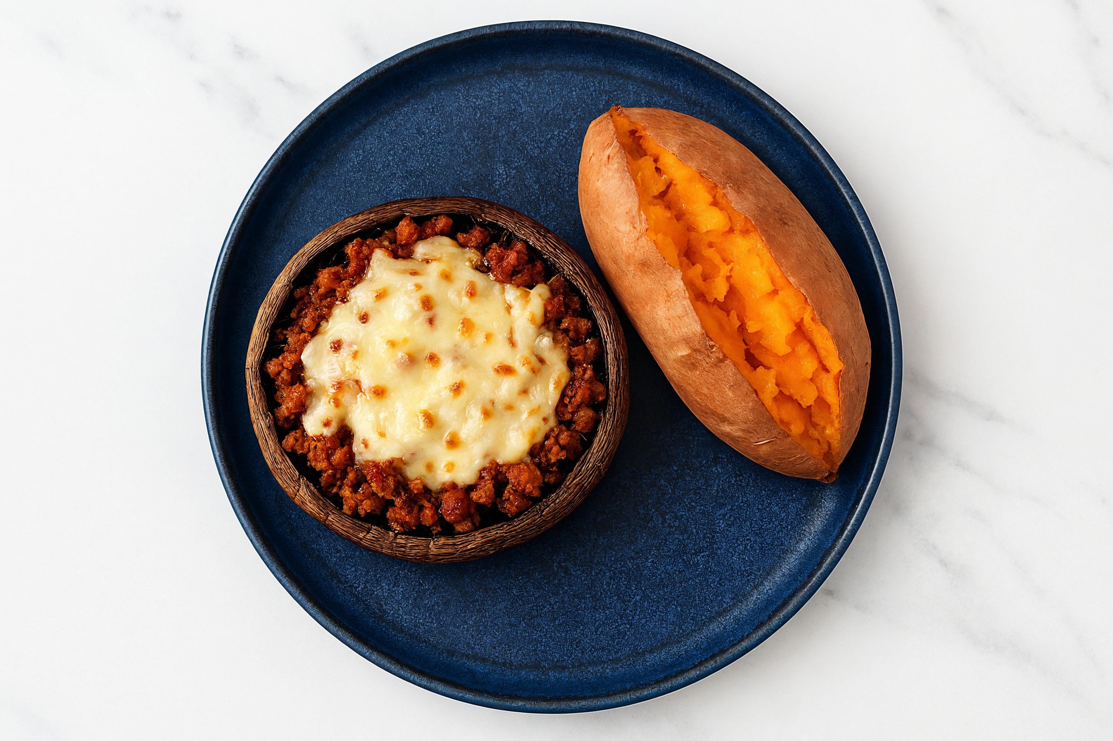 Cheezy "Chorizo" Stuffed Mushrooms