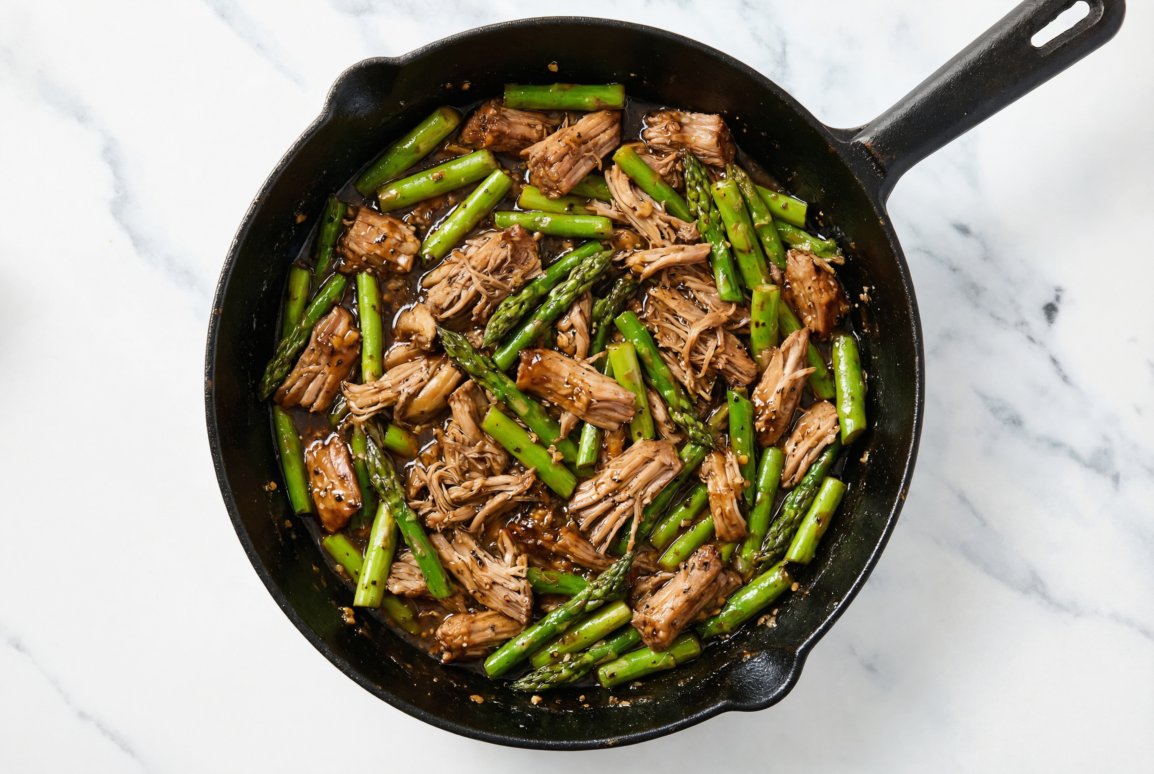 Tangy Pepper Pork Stir-Fry with Asparagus