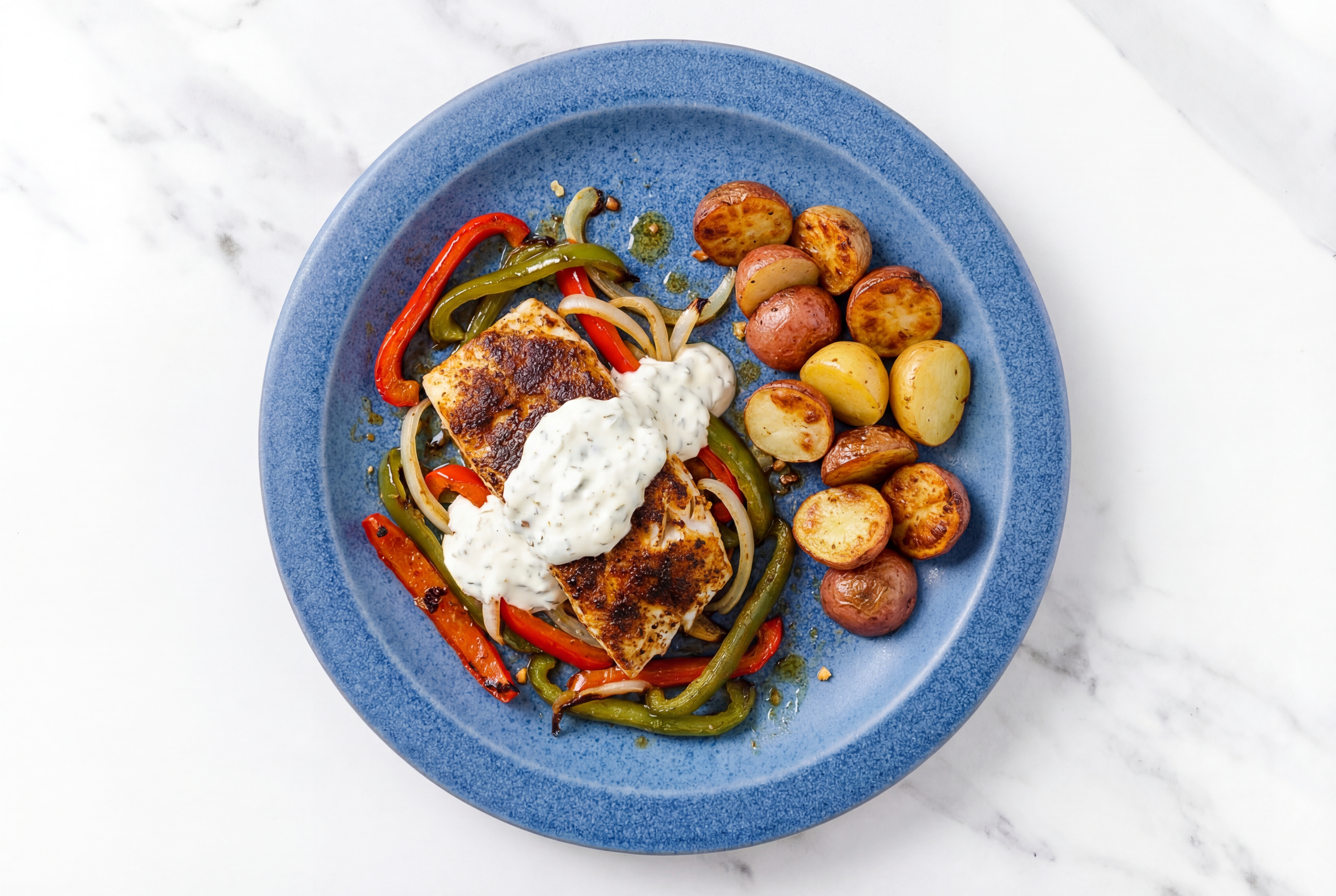 Spiced Oven Roasted Barramundi with Creamy Tzatziki
