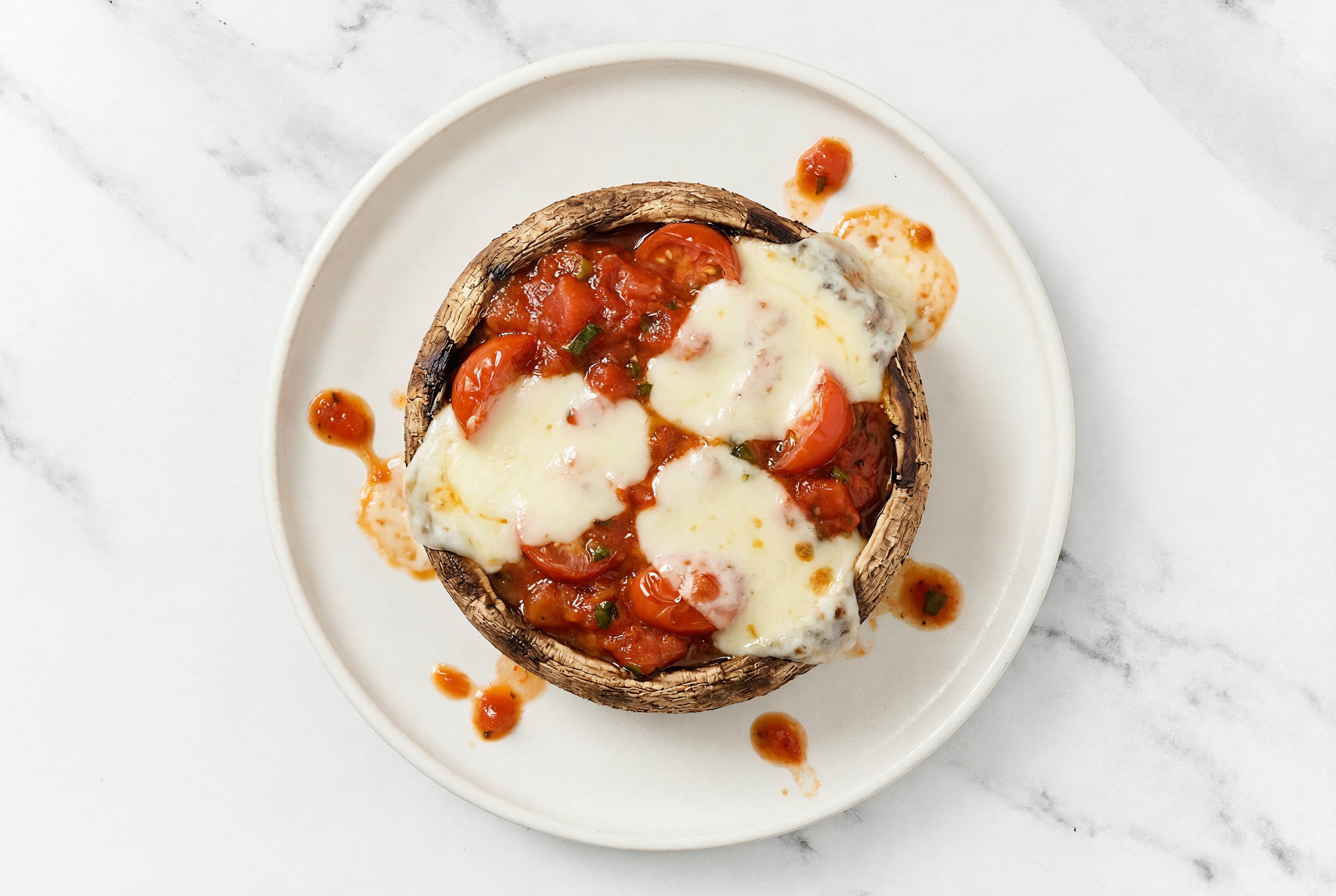 Sheet-Pan Mushroom Parmesan with Mozzarella Bar