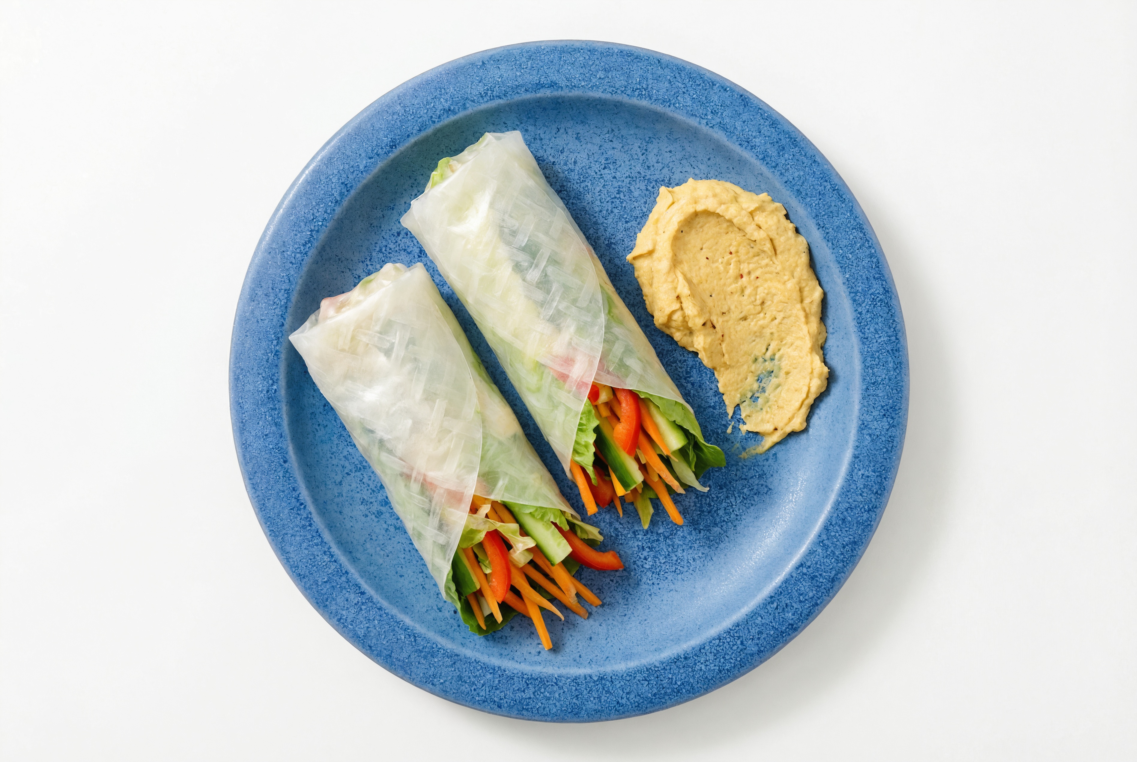  French Onion Hummus + Veggie Summer Rolls