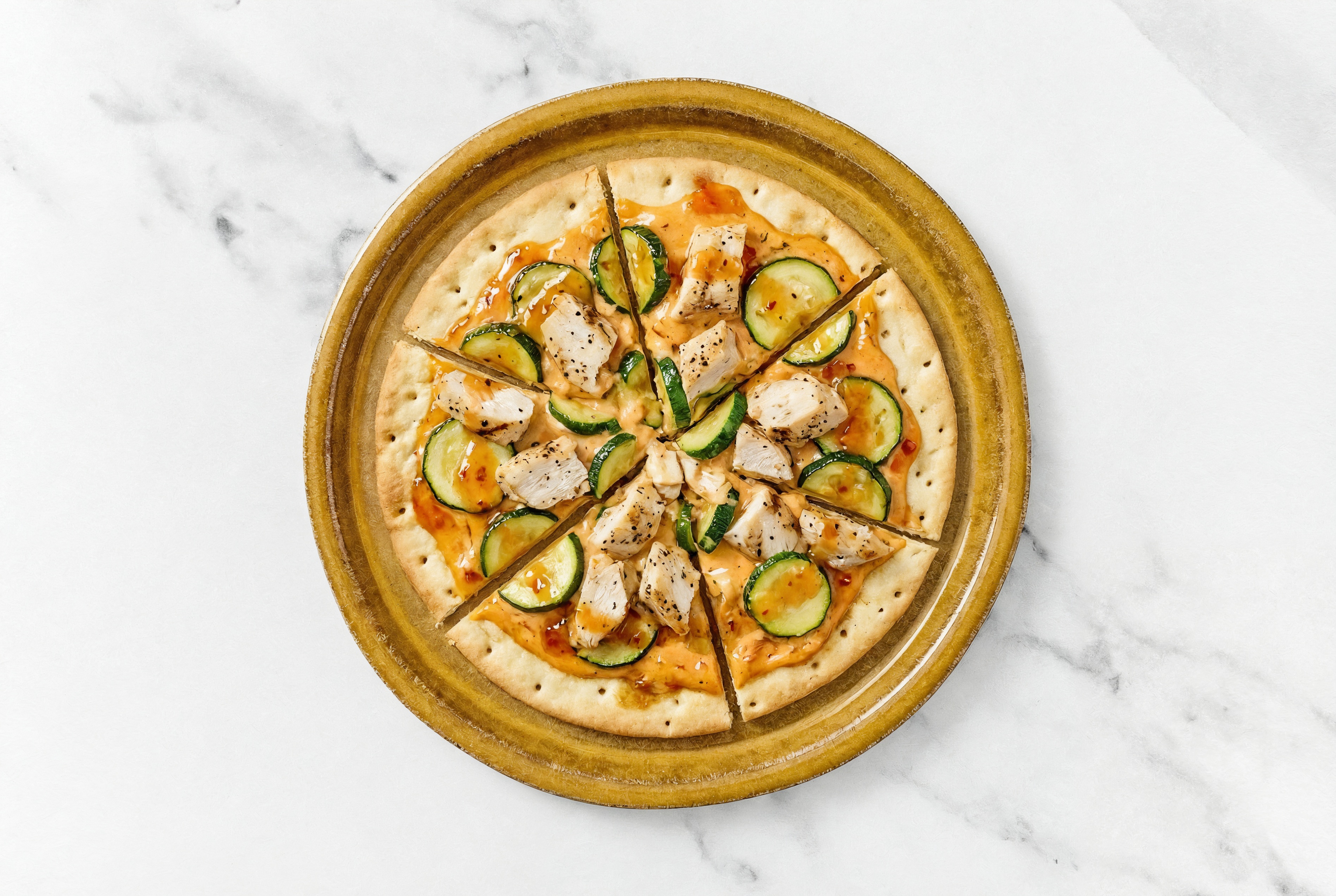 Bang Seasoned Grilled Chicken Breast + Zucchini Flatbread