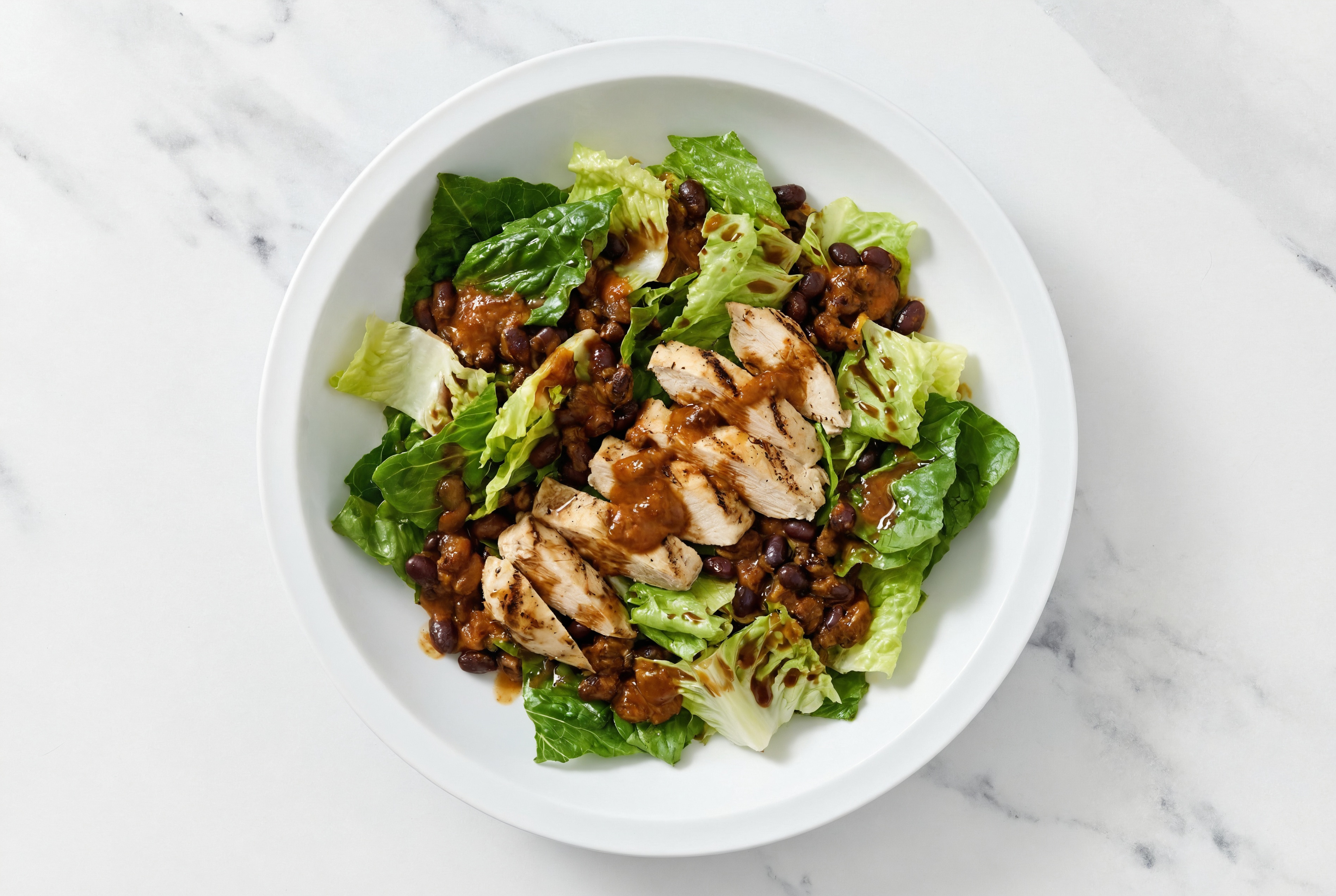 Tikka Masala Black Beans + Chicken Salad