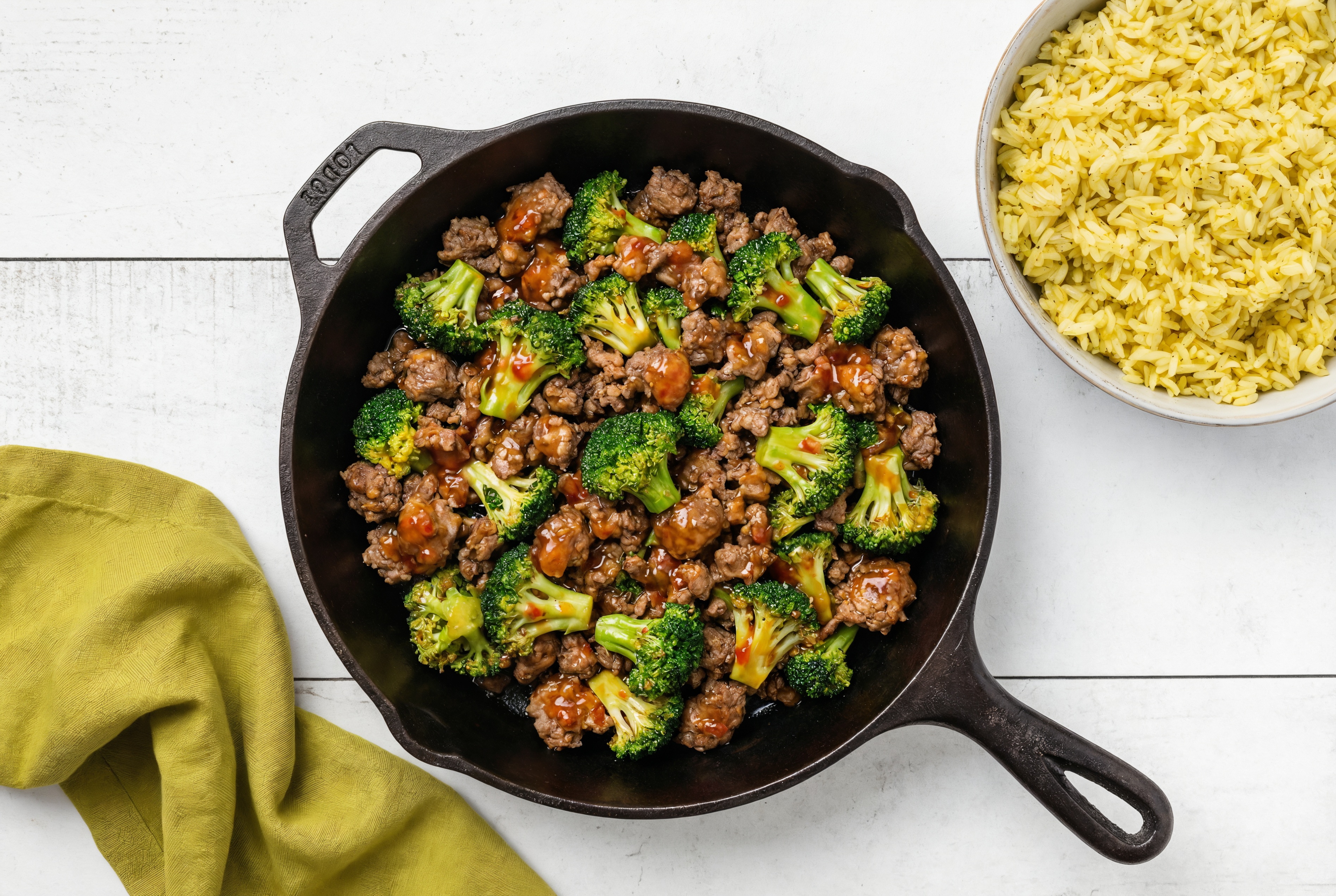 Sweet Chili Beef Stir-Fry with Broccoli over Rice
