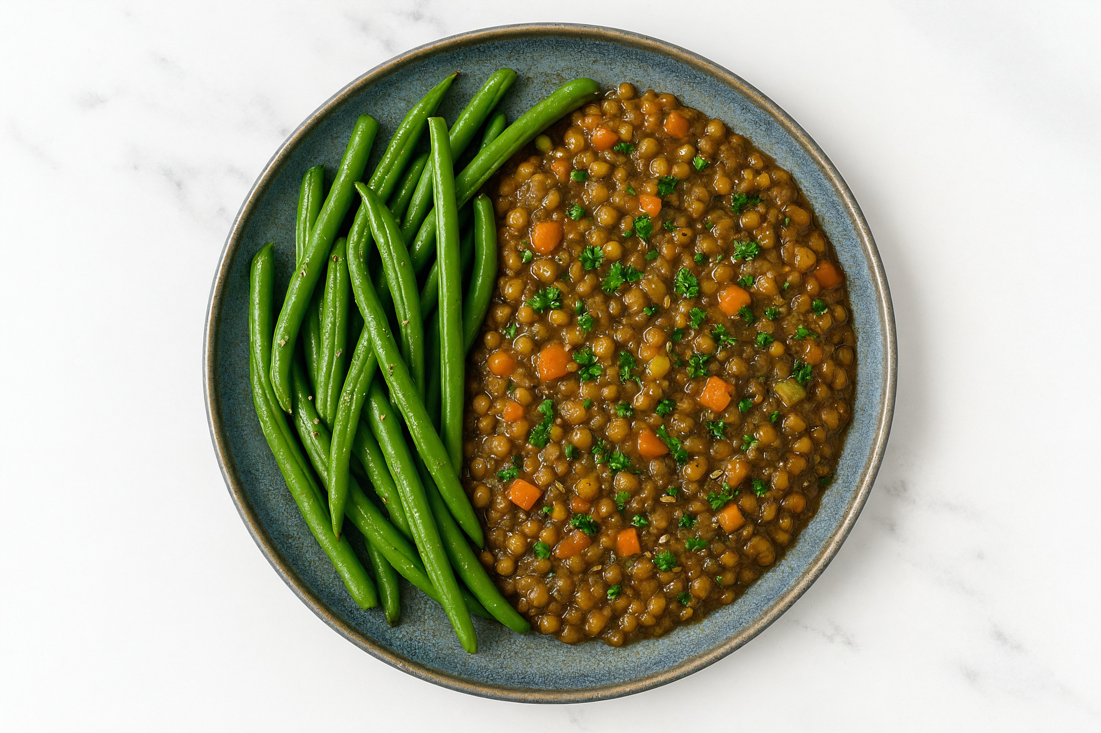 French Mirepoix Lentils with Green Beans