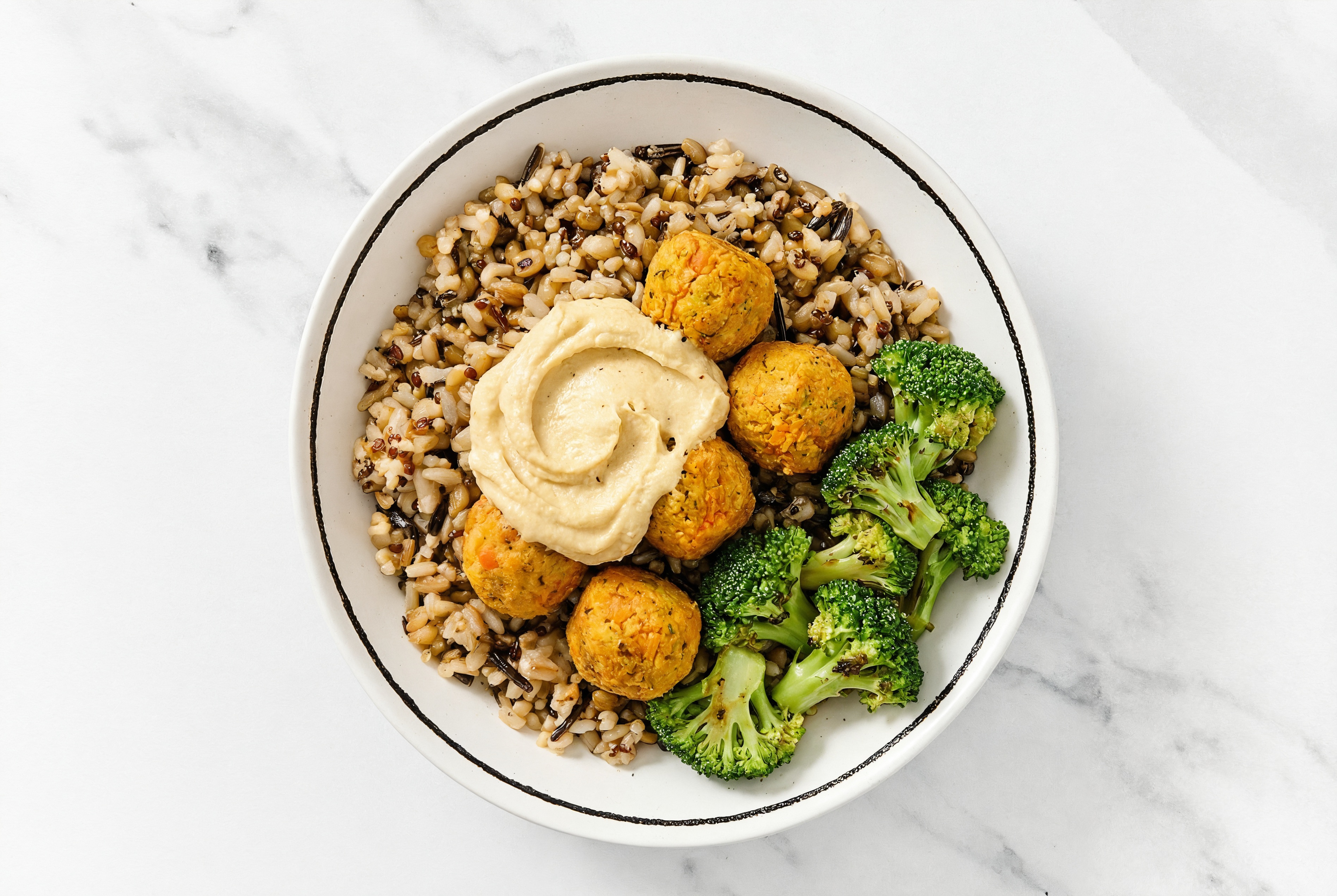 French Onion Veggie Ball Plant Power Bowl