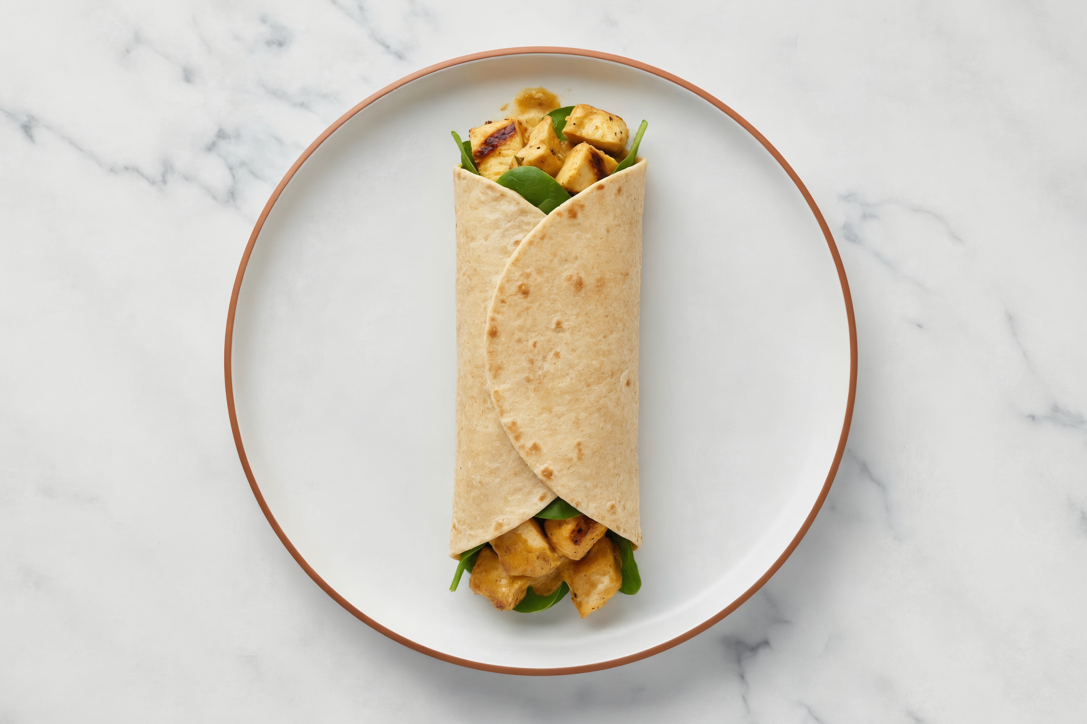 Whole Grain Seasoned Grilled Chicken Breast Curry Wrap