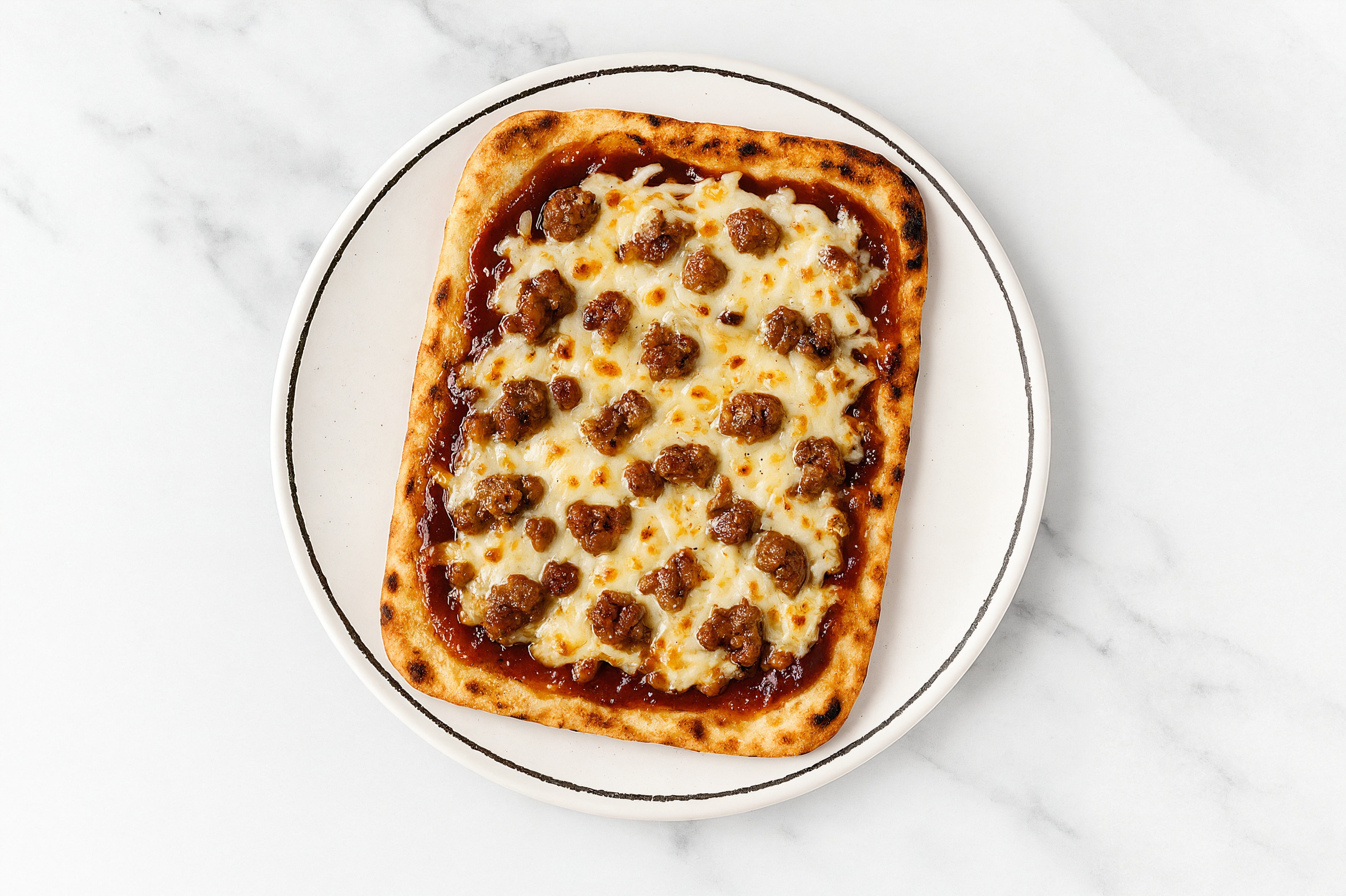 BBQ Pork Sausage Pizza with Original BBQ