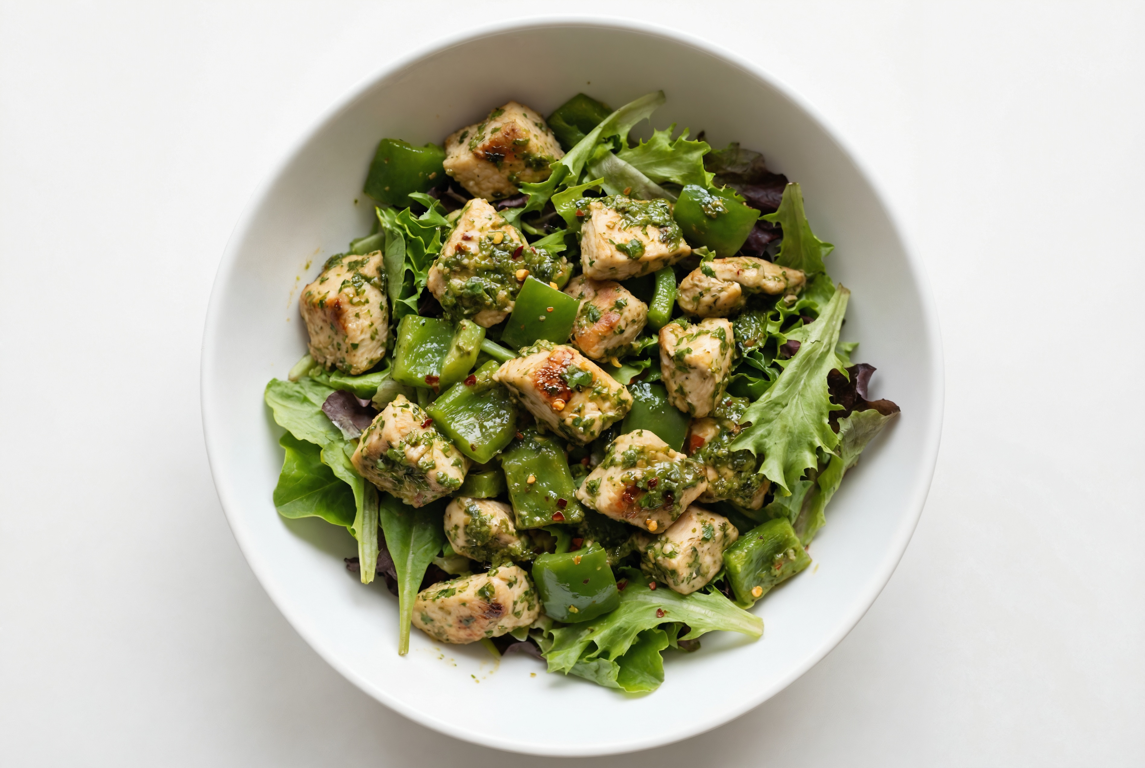 Green Pepper Cilantro Lime Chicken Salad