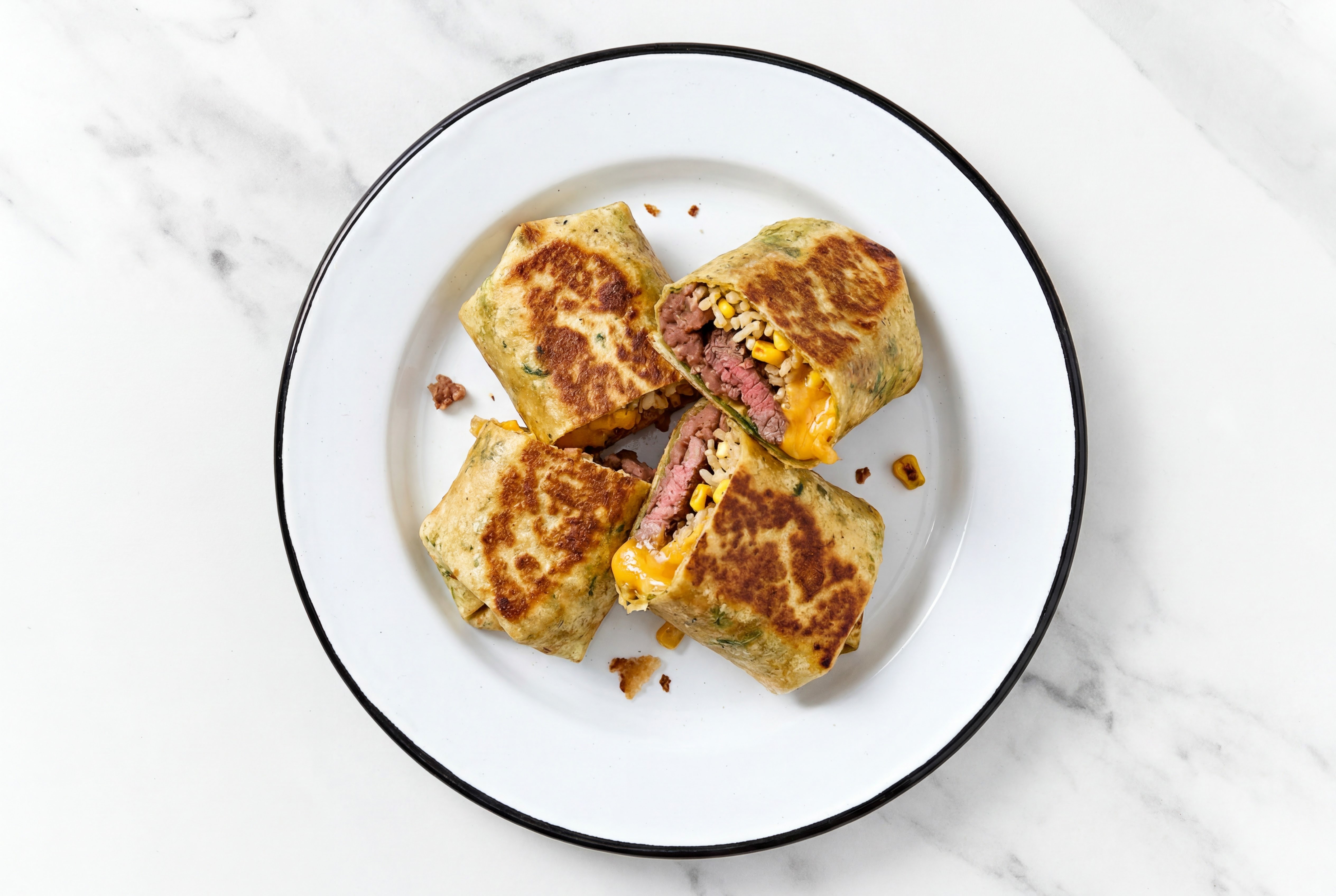 Toasty Steak Tostadas with Shredded Sharp Cheddar Cheese