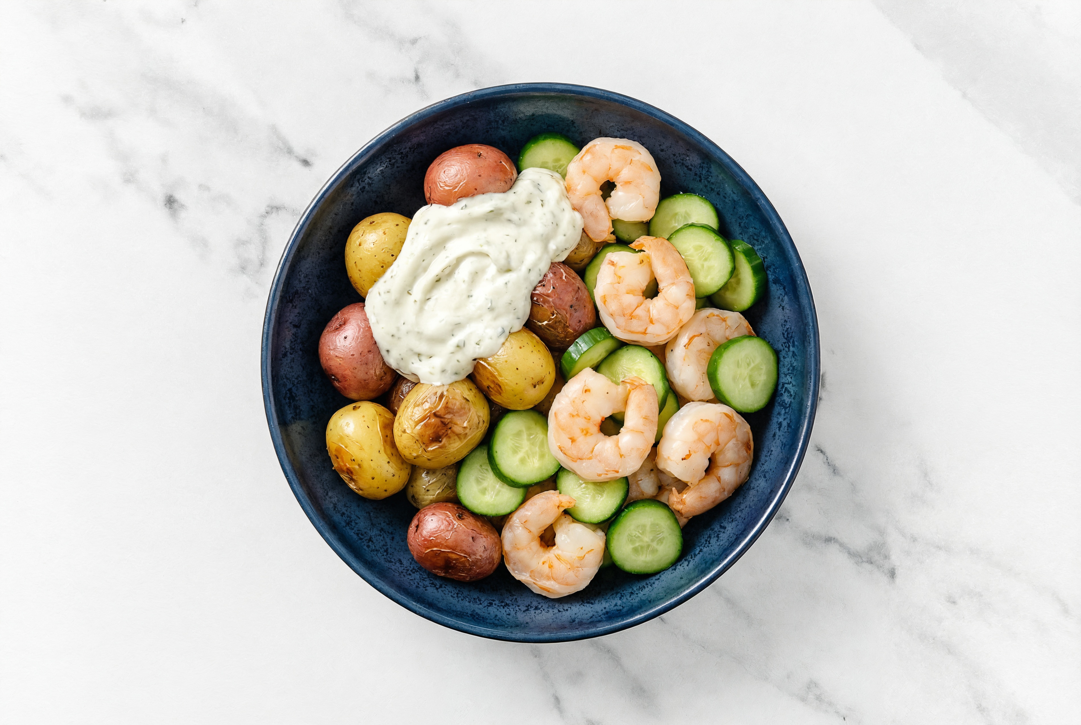 Tzatziki Jumbo Shrimp Veggie Bowl