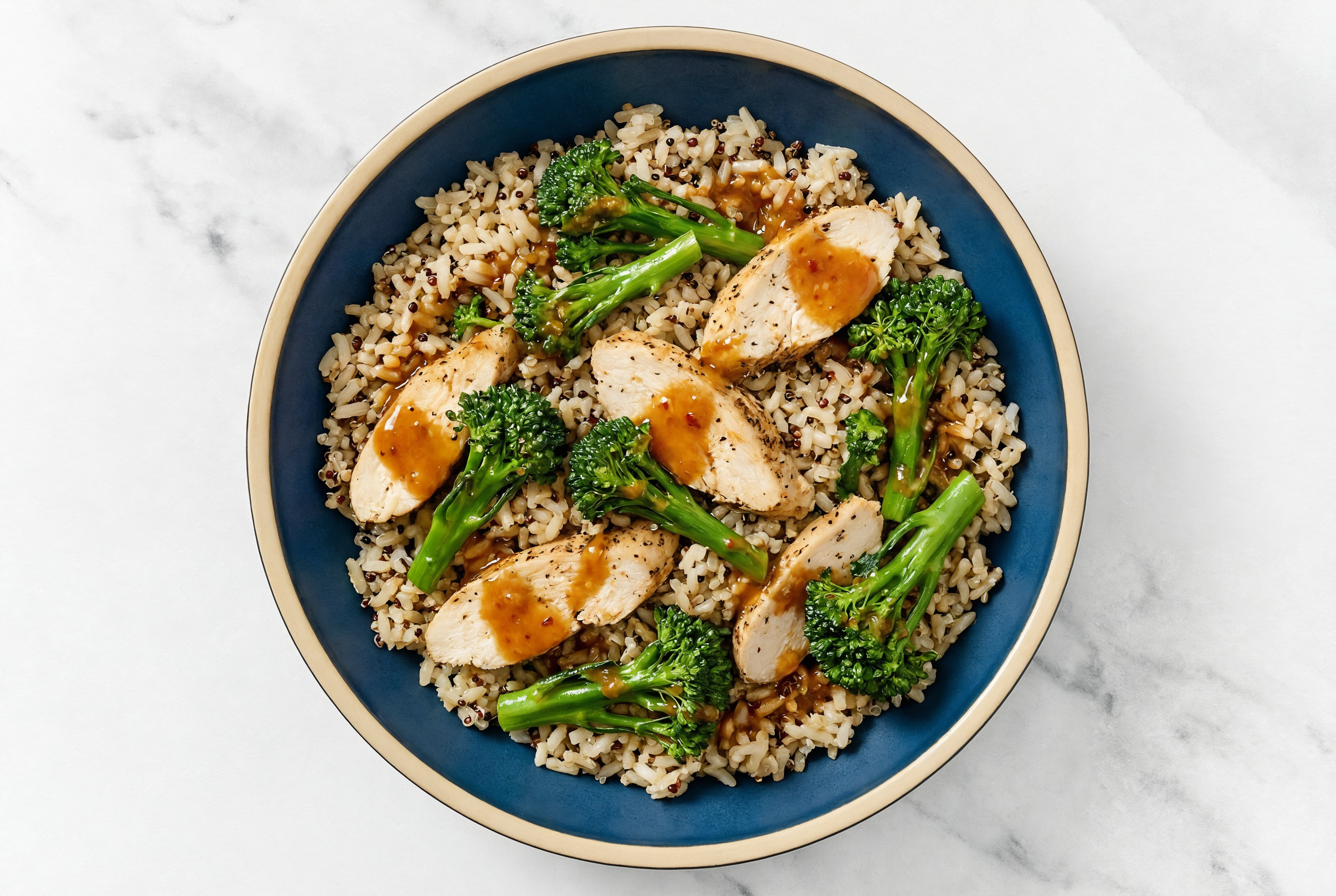 Gingery Chicken + Broccoli Bowl