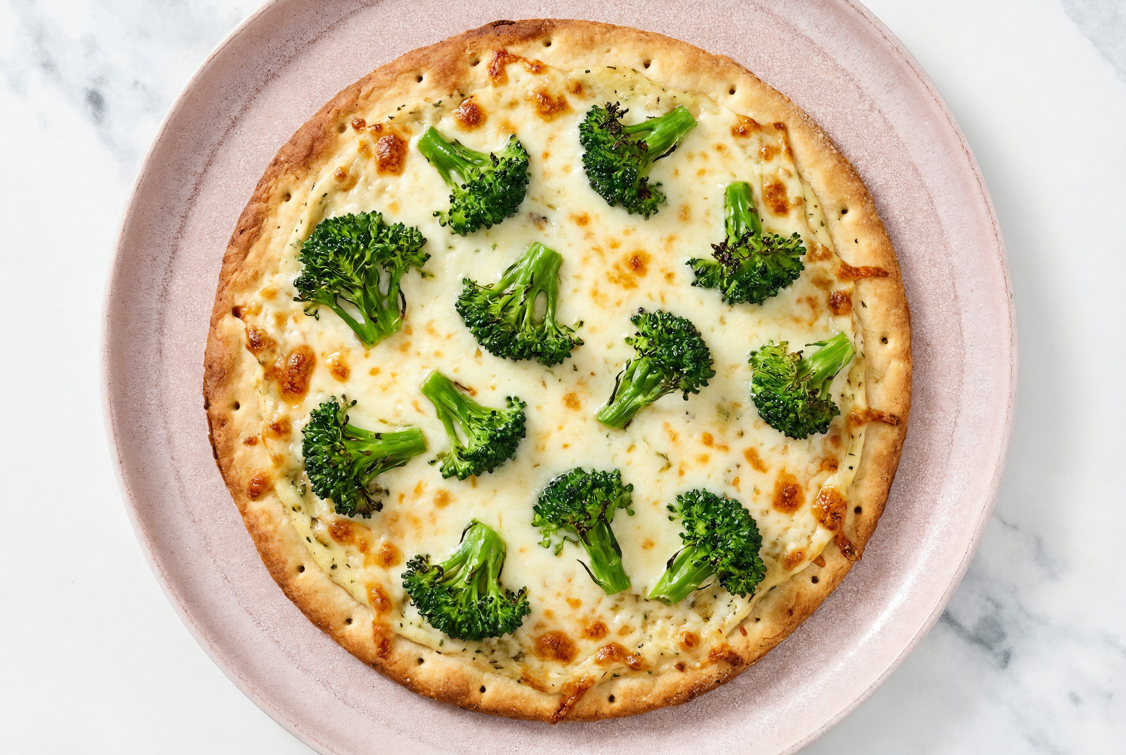 Broccoli Herb Cream Gluten-Free Pizza Crusts