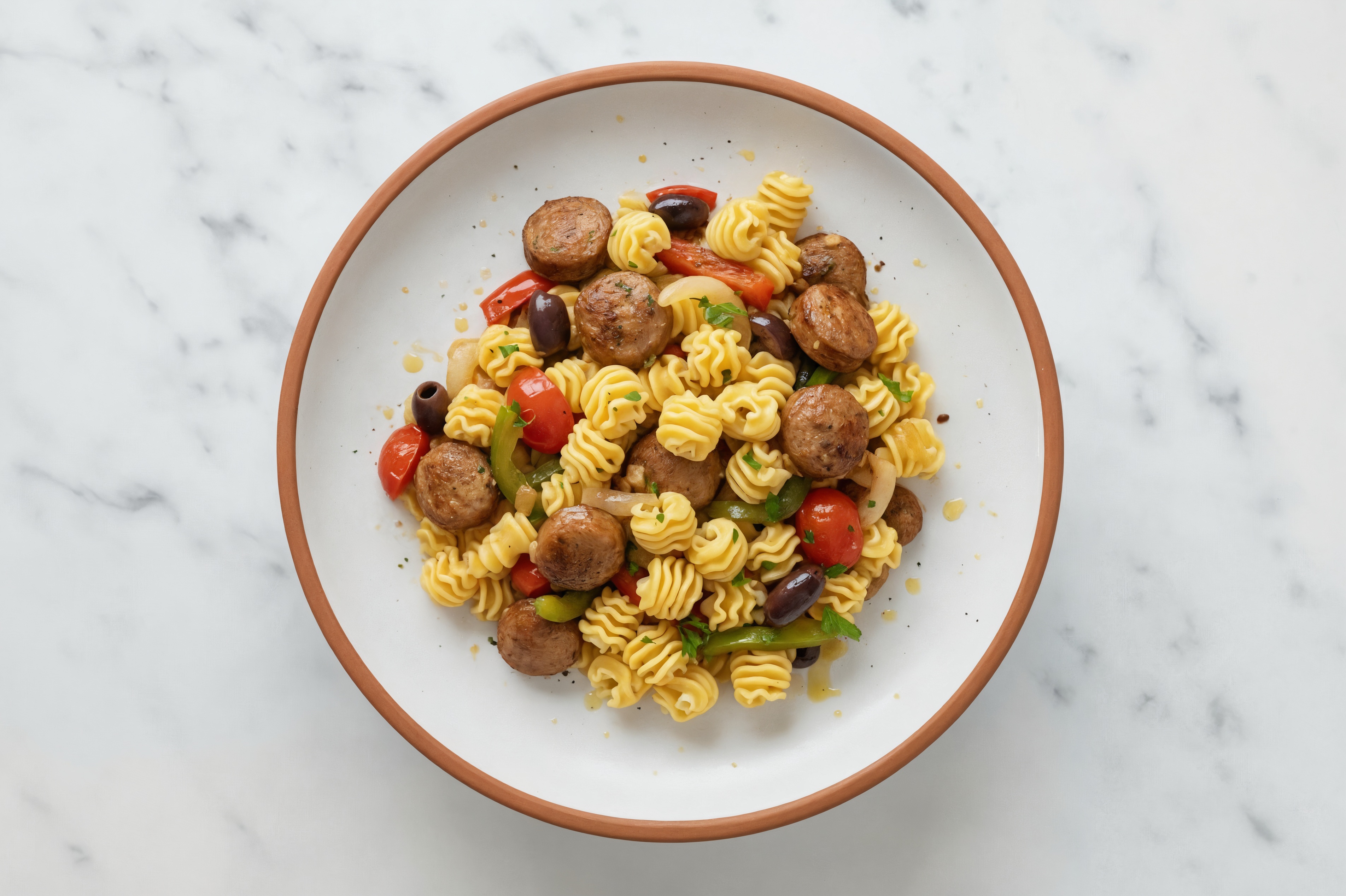 Elevated Sweet Italian Pork Sausage + Peppers Protein Pasta