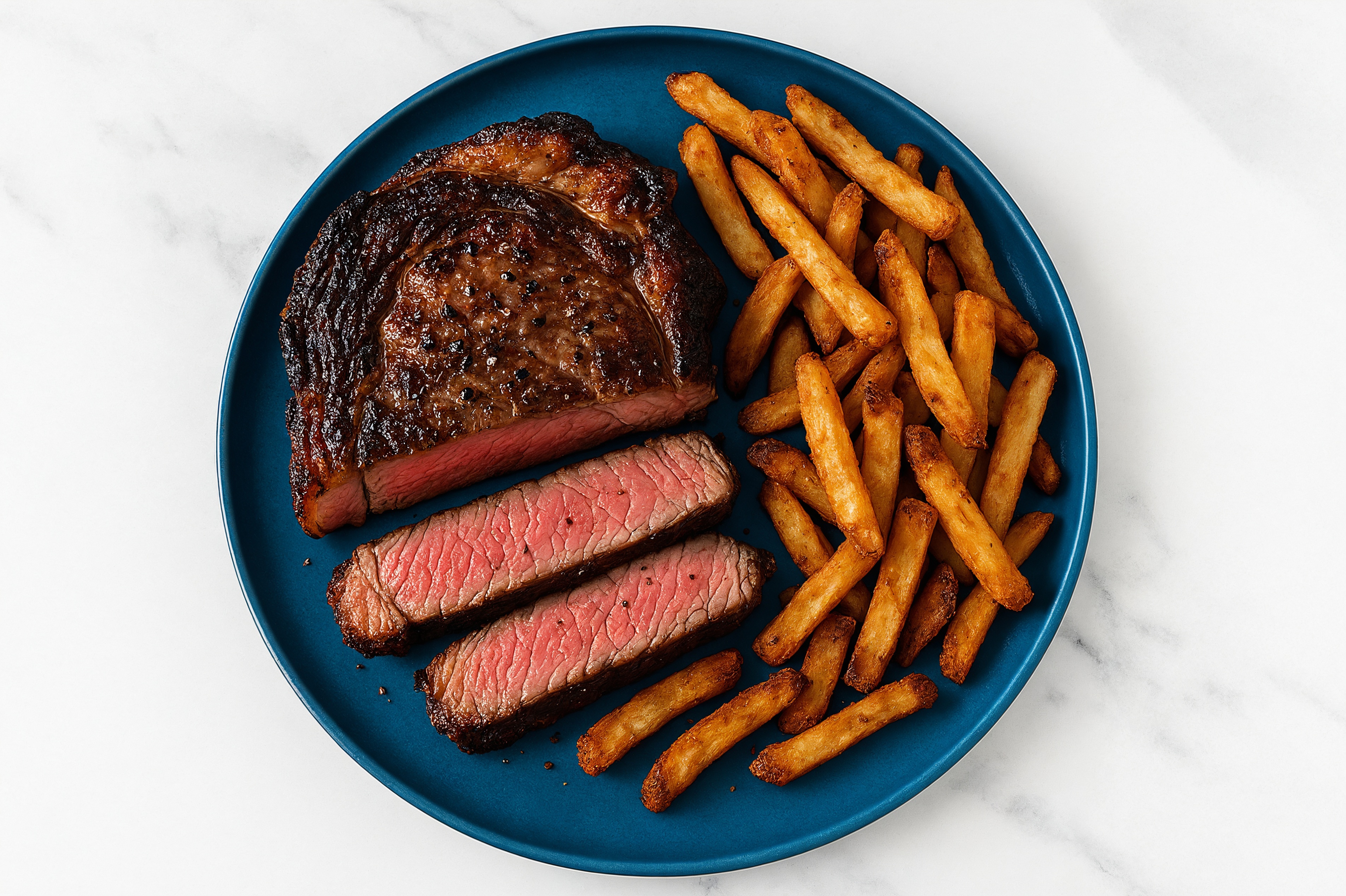 Wagyu Ribeye Steak + Veggie Super Fries