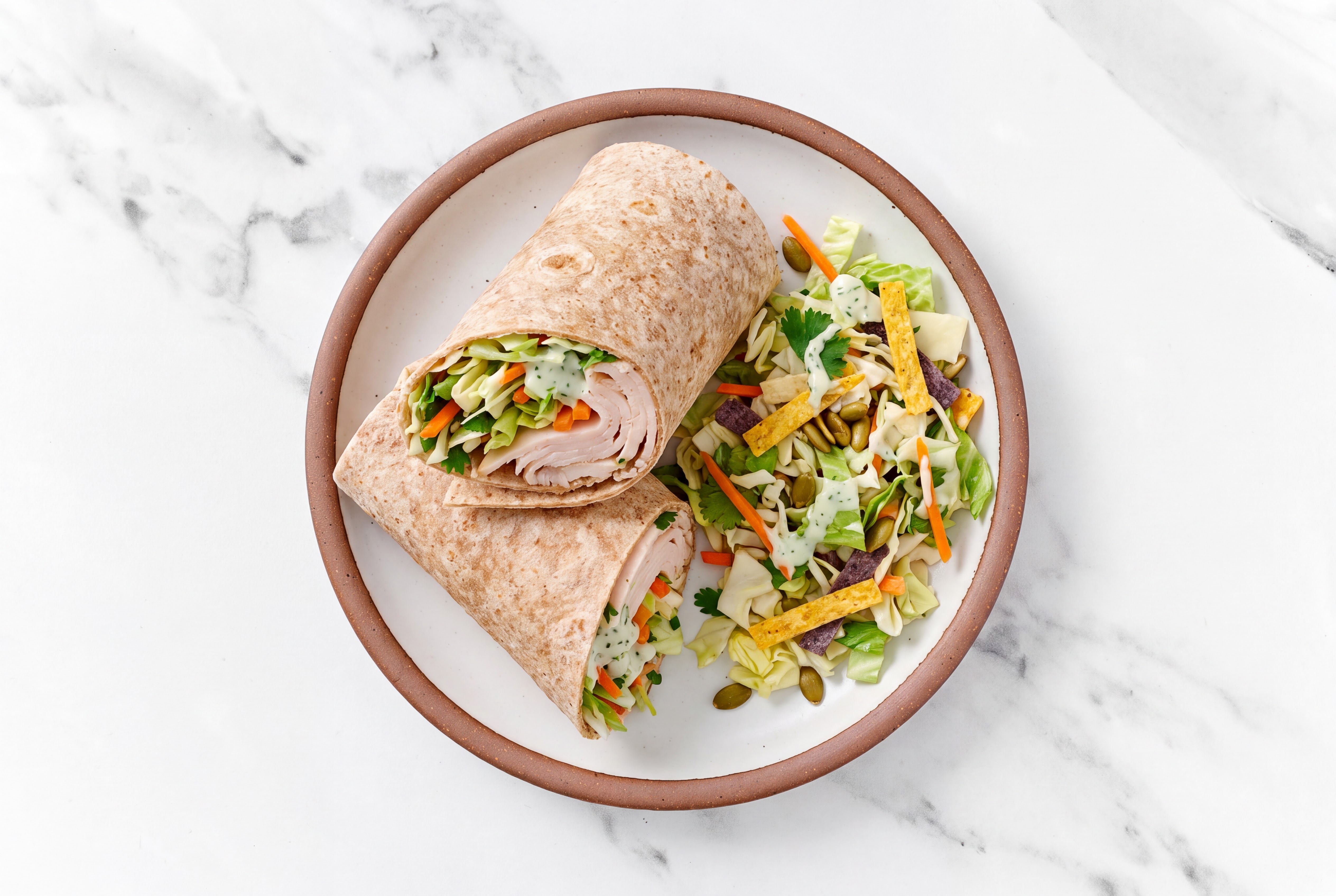 Southwest Salad Oven Roasted Turkey Breast Wrap