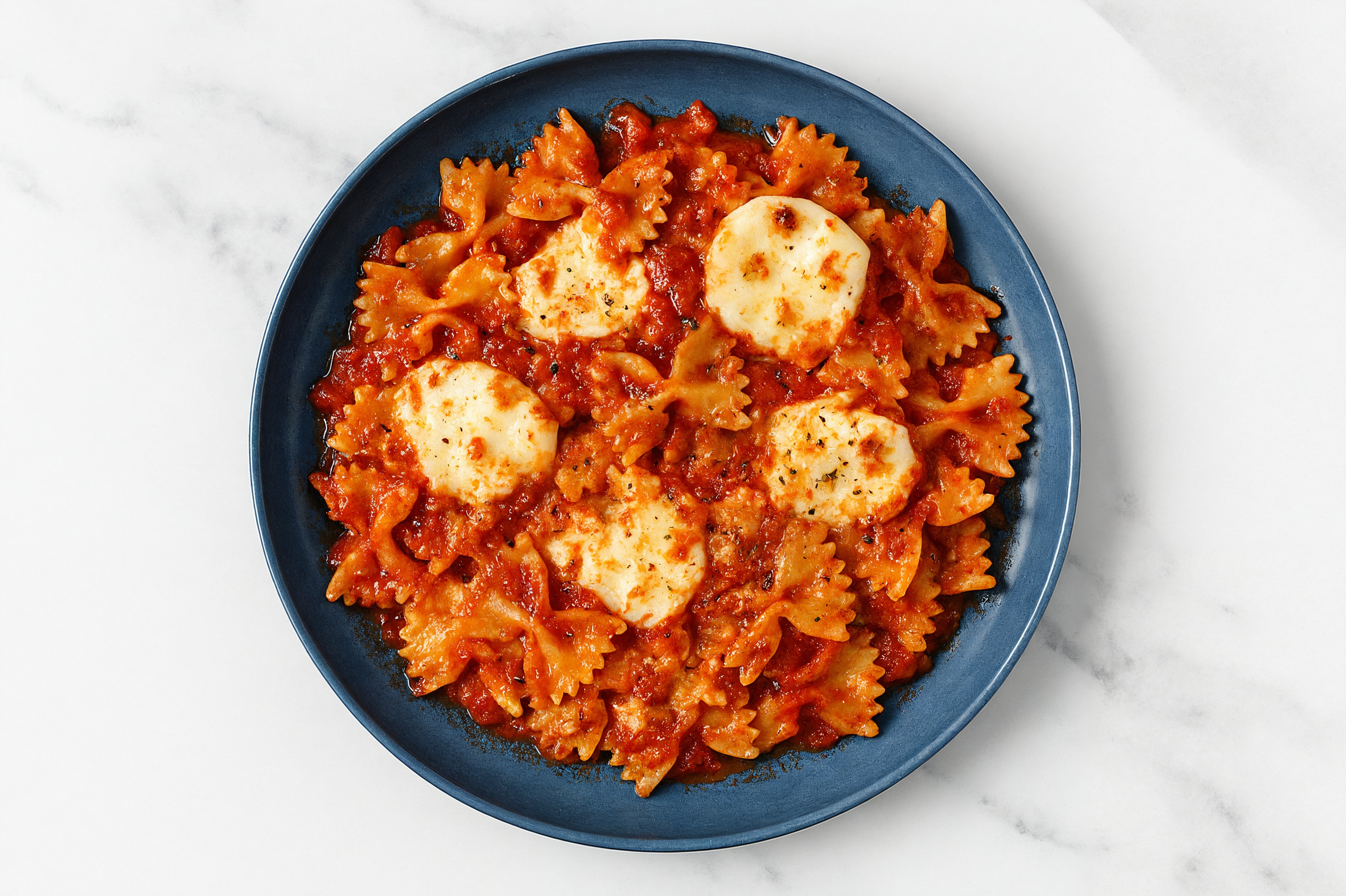  Cheesy Farfalle Bake with Mozzarella Ball
