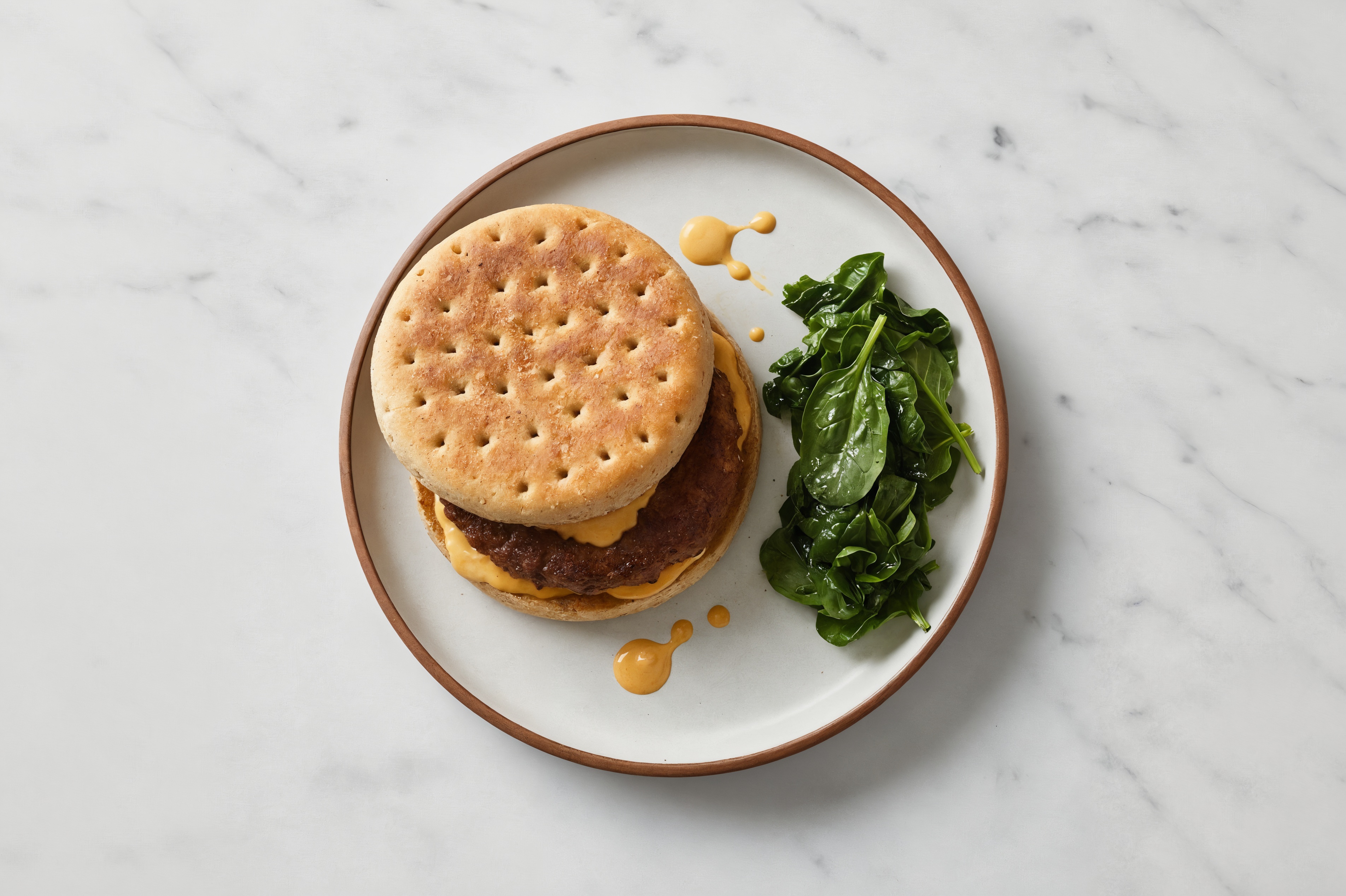 Hearty Plant-Based The Beyond Burger + Sautéed Baby Spinach