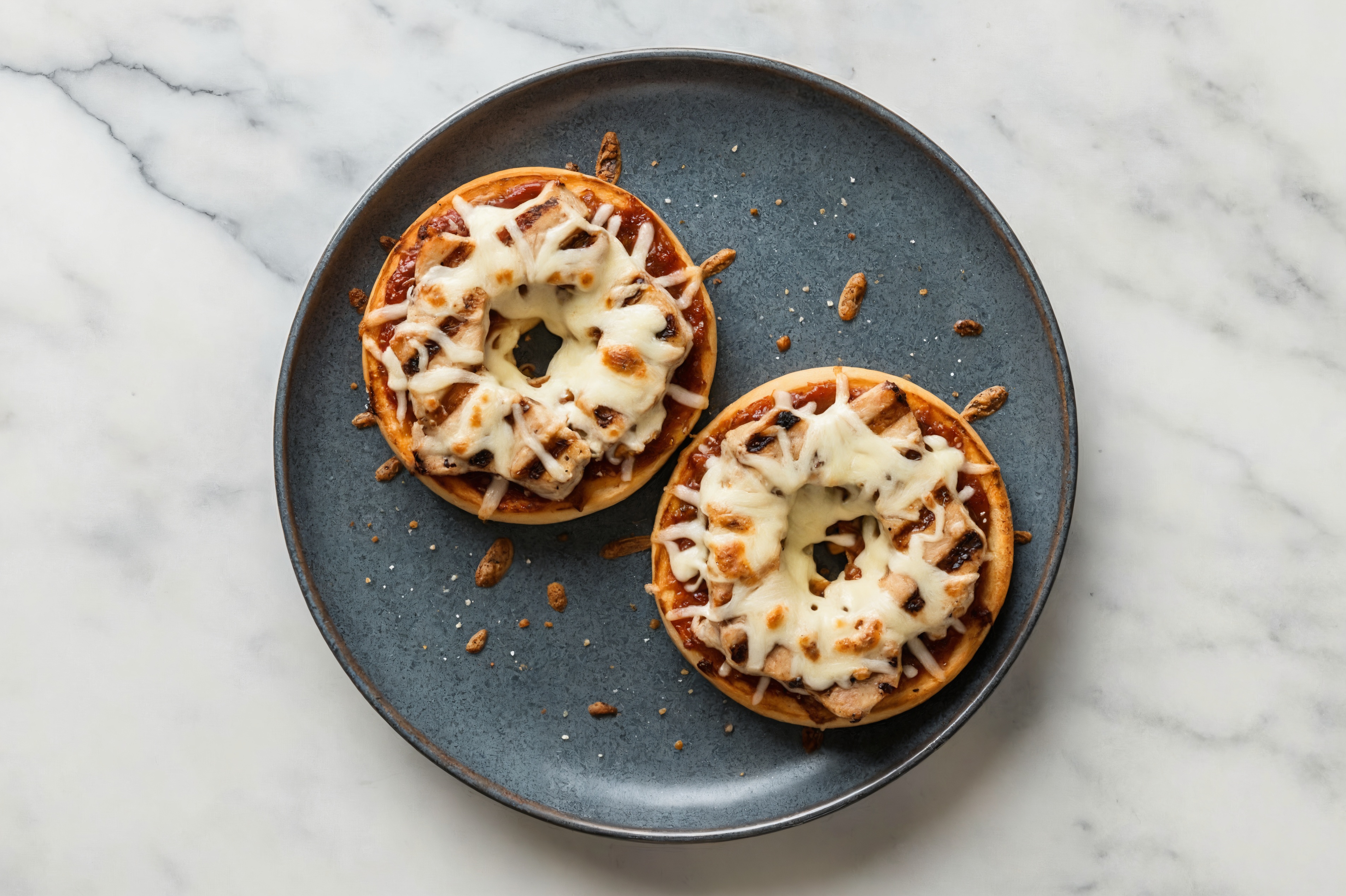 BBQ Pork Pizza Gluten-Free Plain Bagels