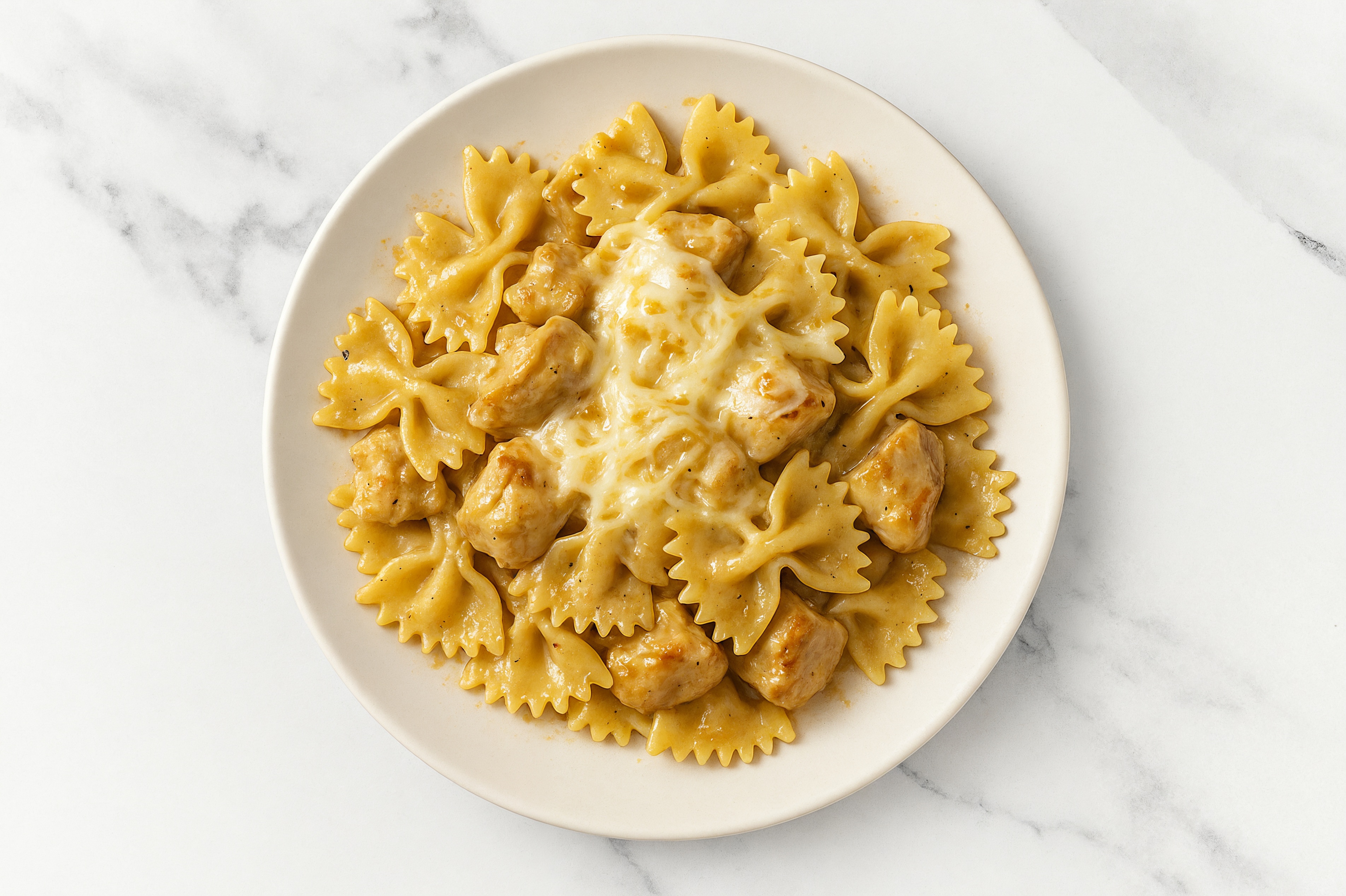 Weeknight Cheesy Roasted Garlic Chicken Pasta