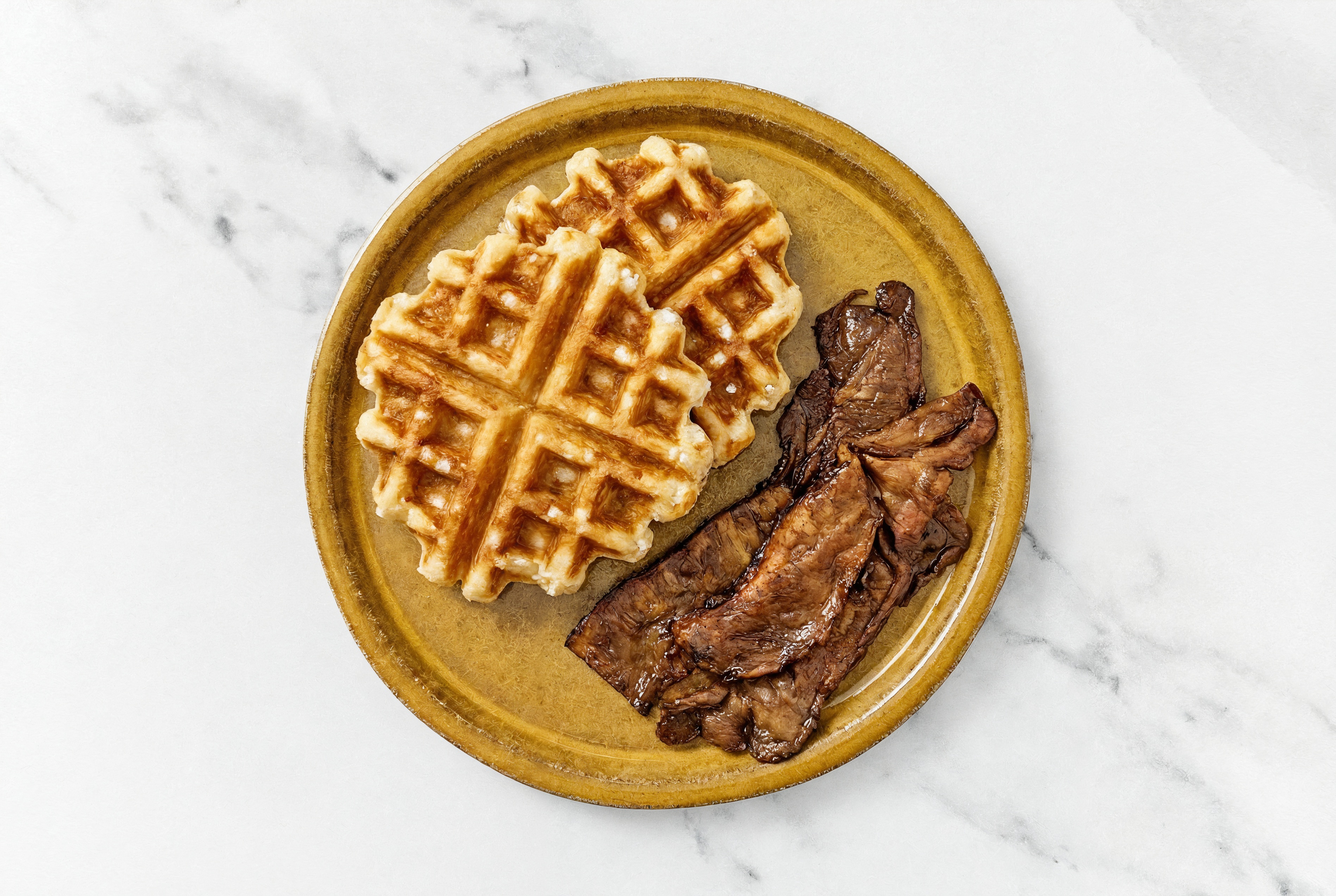 Belgian Waffle + Crispy MyBacon