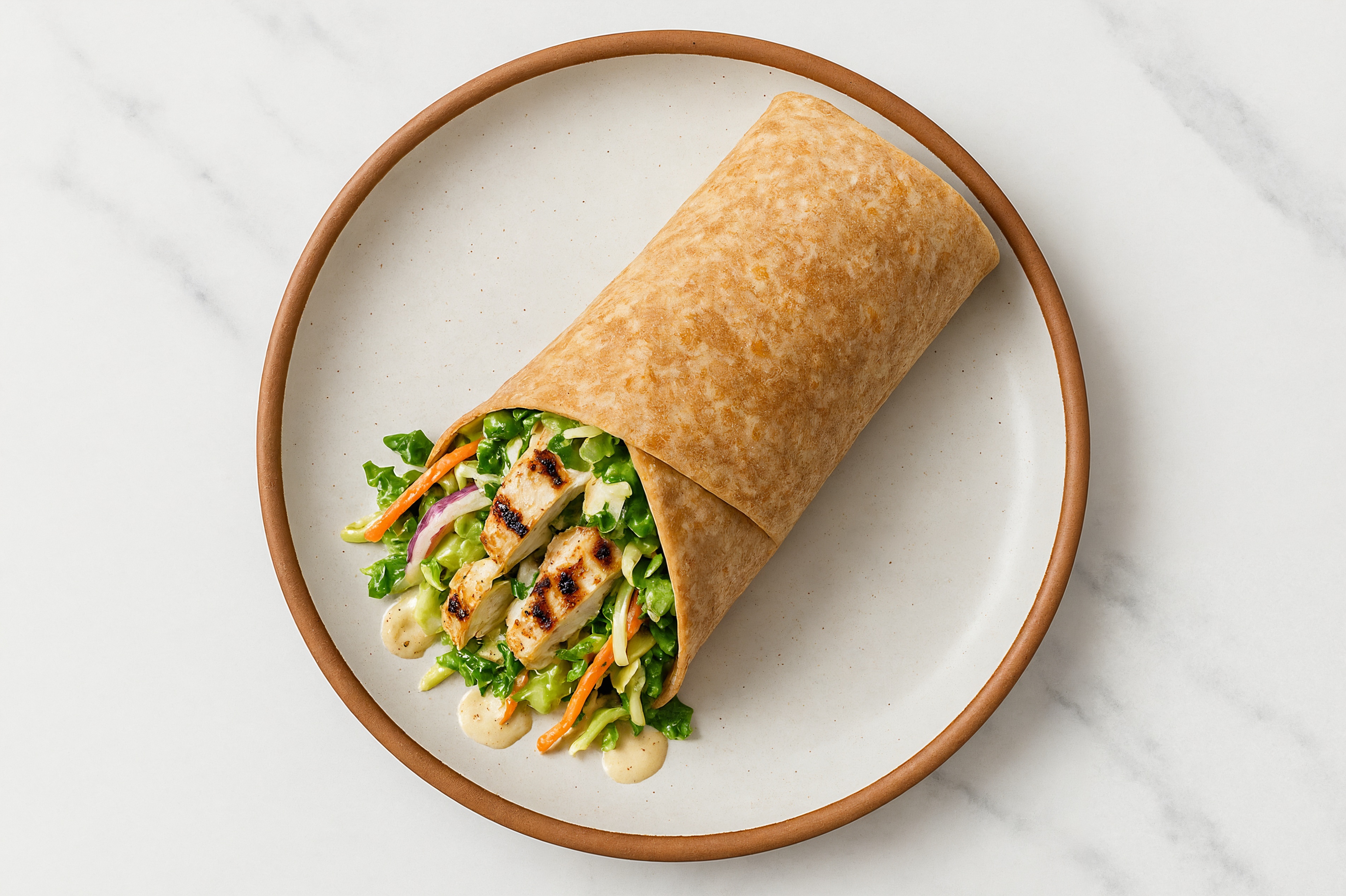 Super Grilled Mediterranean Chicken Breast Caesar Wrap
