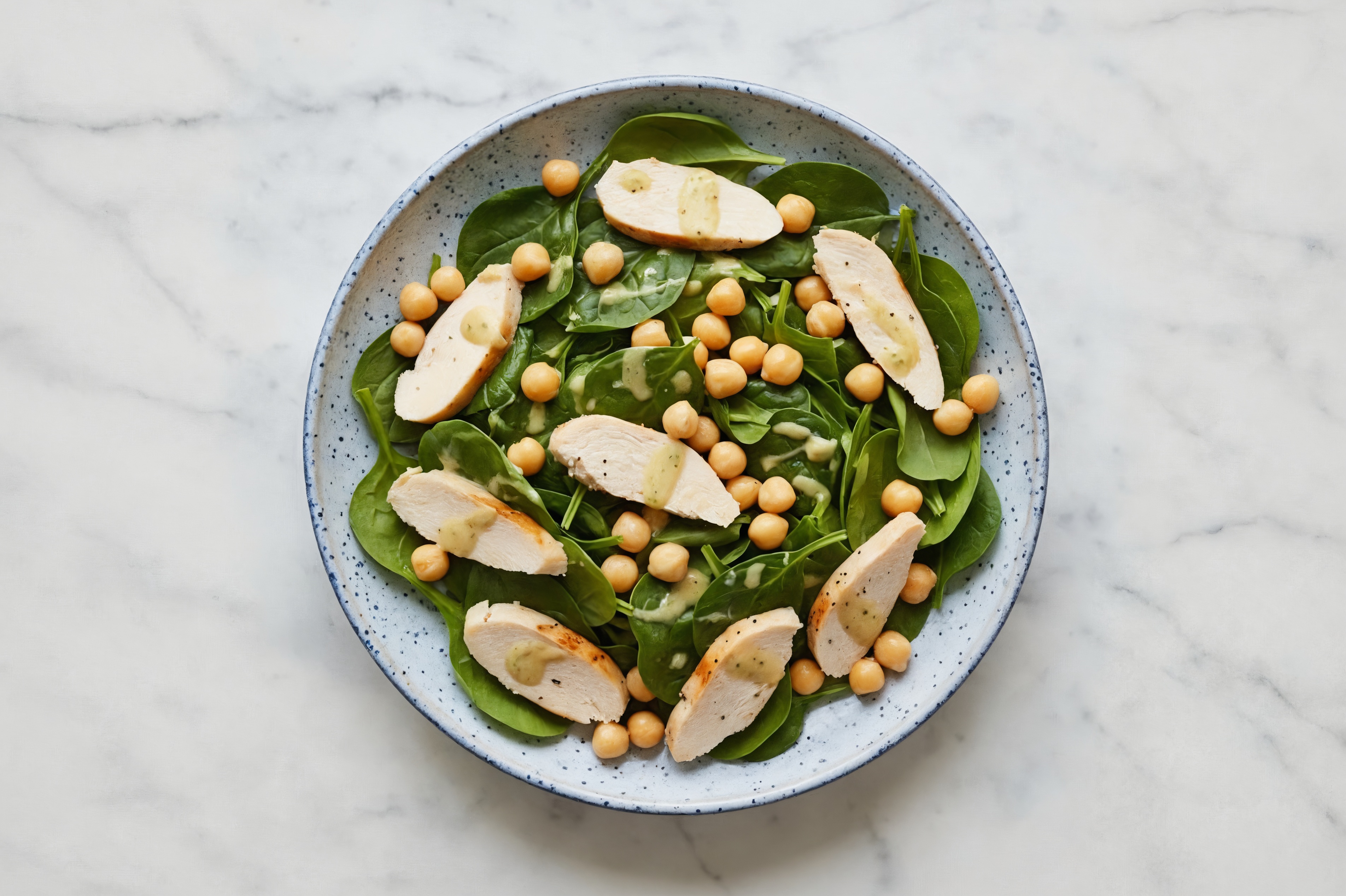 Chicken + Chickpea Organic Spinach Caesar