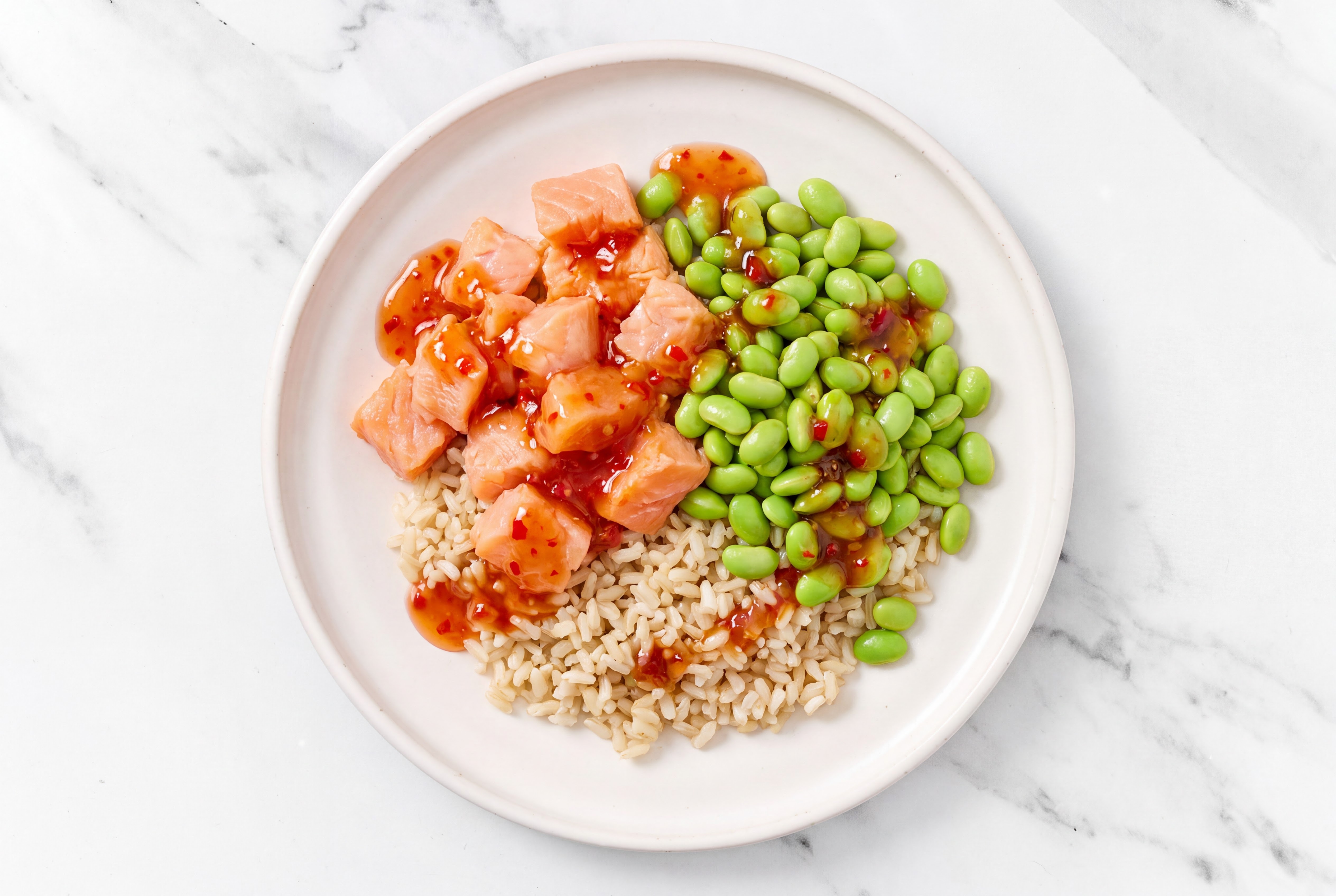 Luau Sweet Chili Poke Bowl with Brown Rice