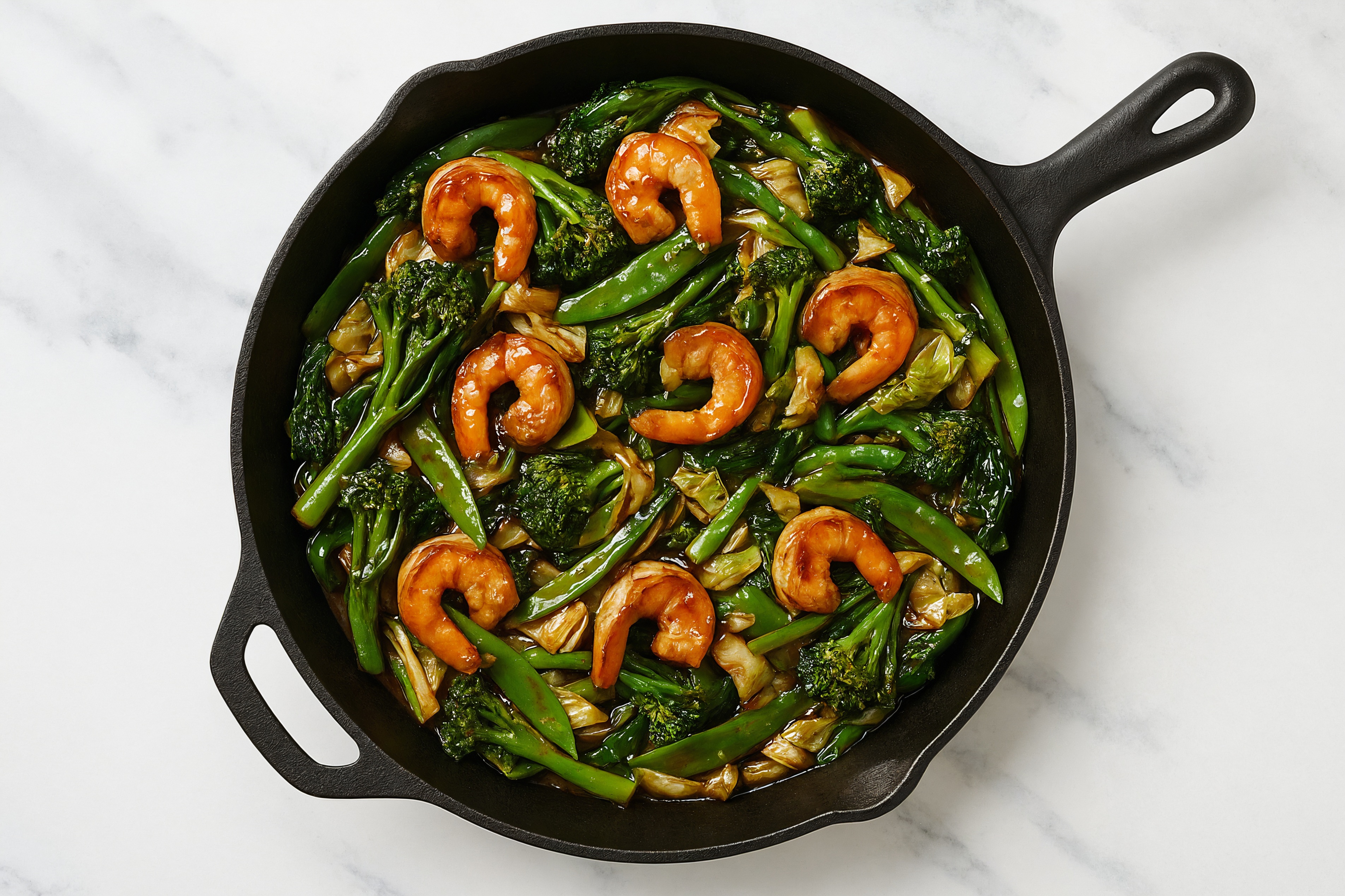 Teriyaki Shrimp Stir-Fry with Broccoli & Bok Choy
